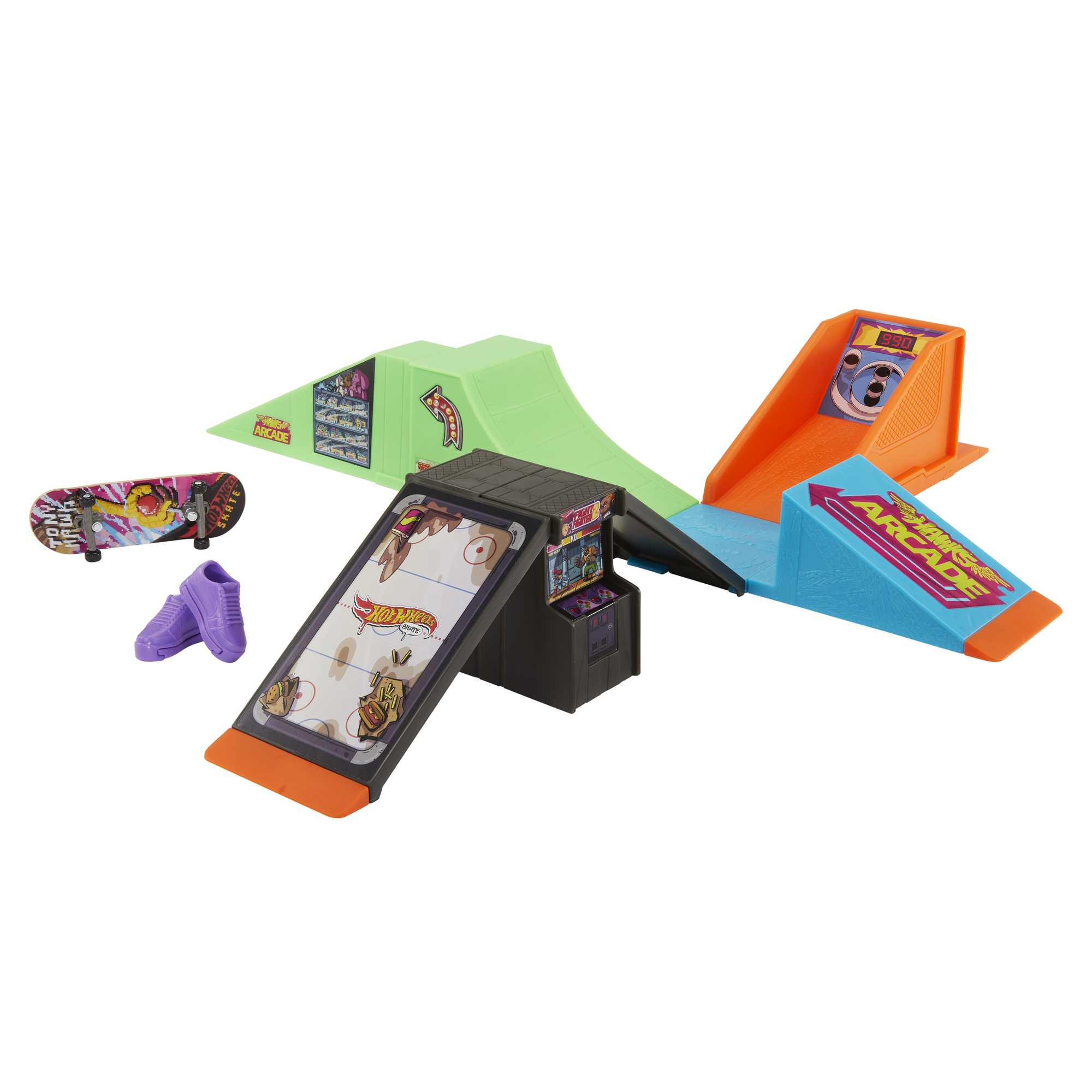 Hot Wheels Skate Skatepark + deskorolka Zestaw Asortyment - Image 3