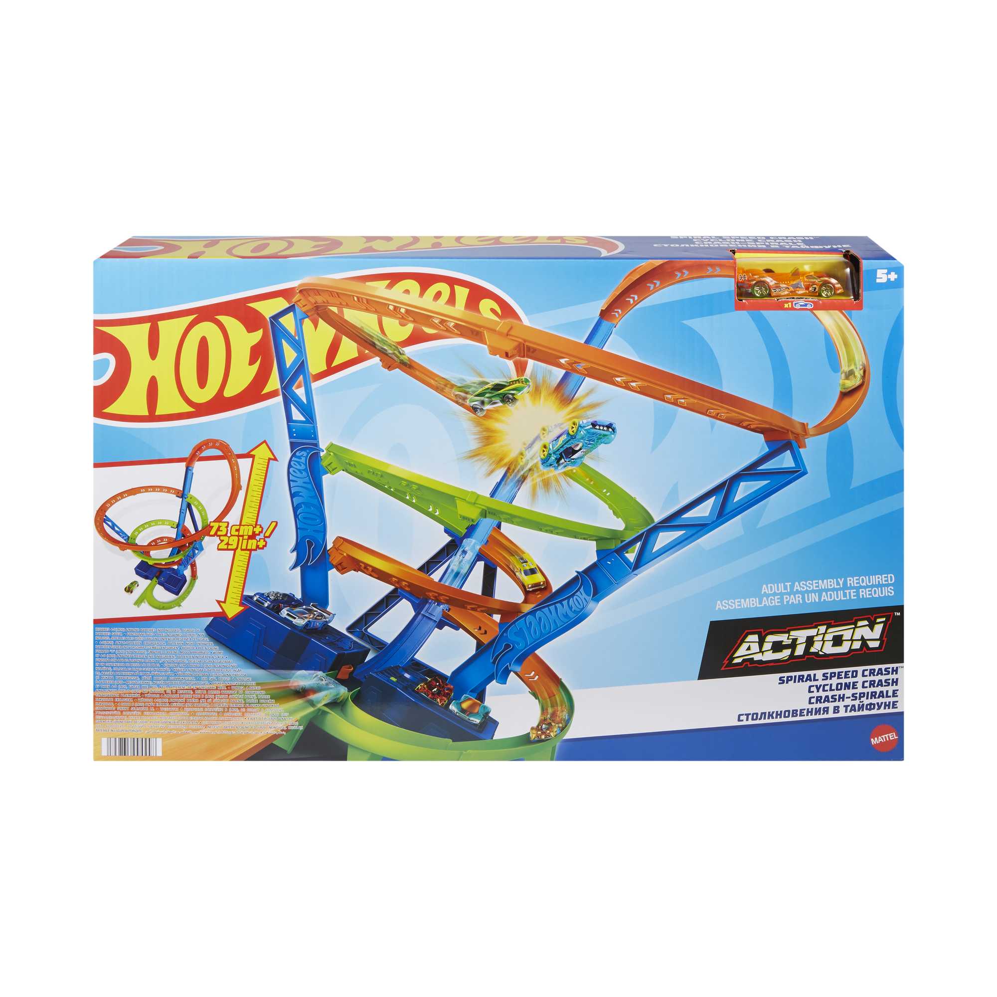 Hot Wheels Spiral Speed Crash Playset - Image 6