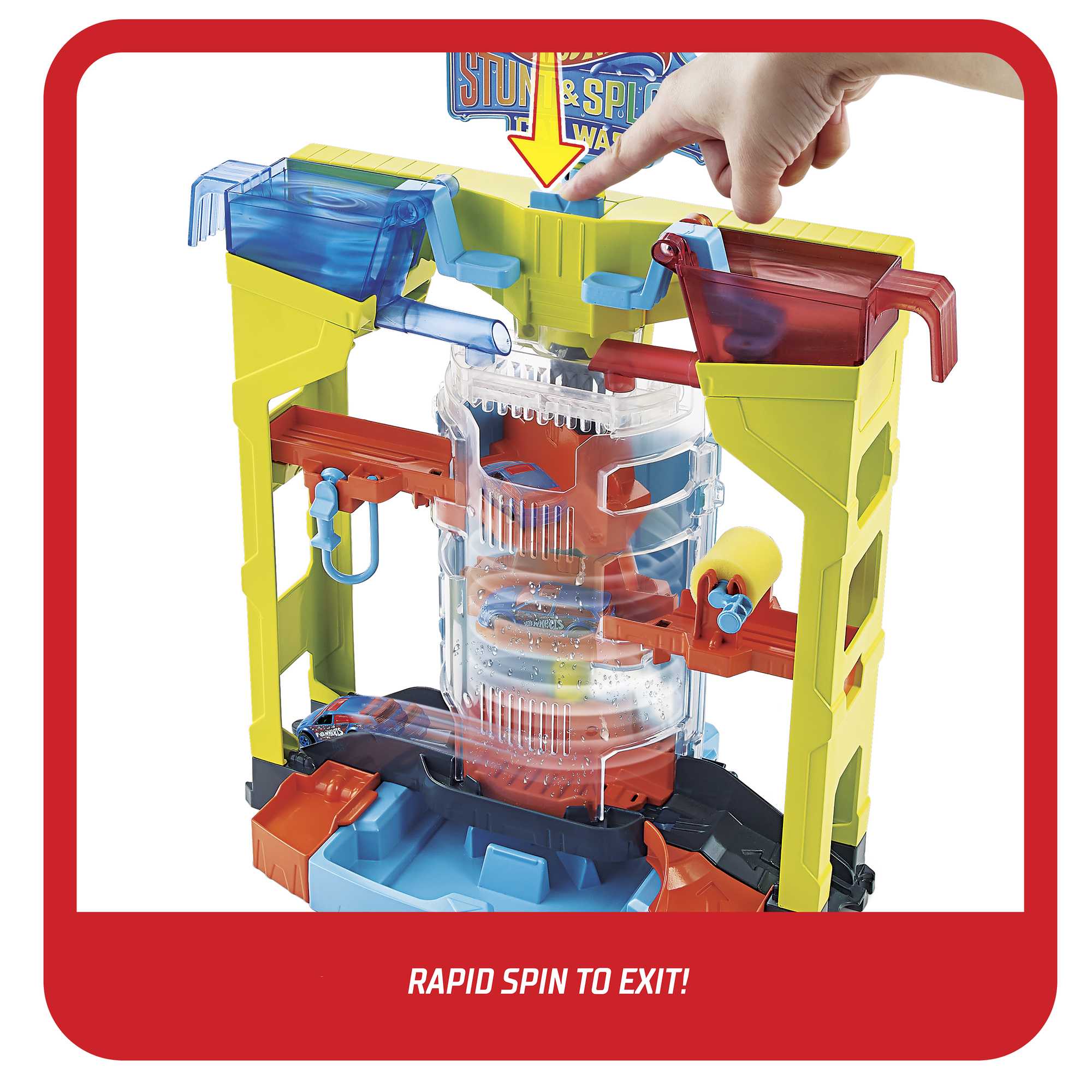 Hot Wheels Stunt & Splash Car Wash Playset - Image 4