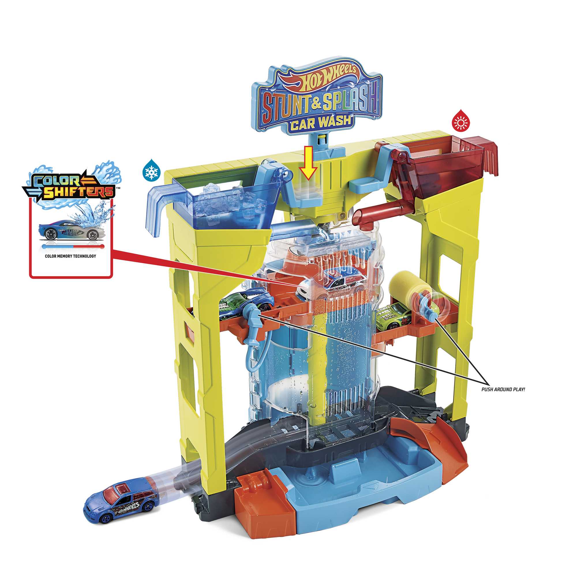 Hot Wheels Stunt & Splash Car Wash Playset - Image 7