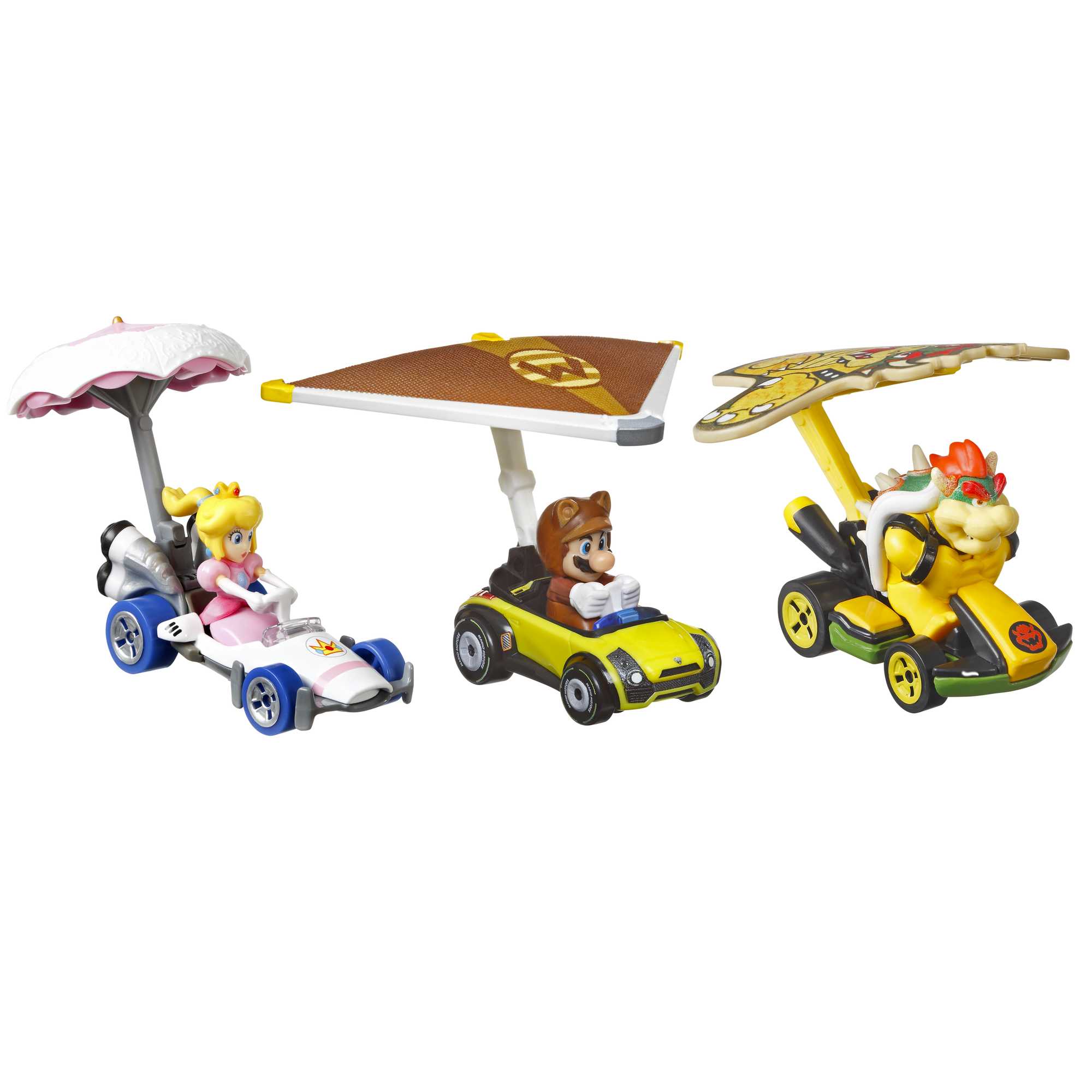Hot Wheels Super Mario Character Car 3-Pack Collection - Image 2