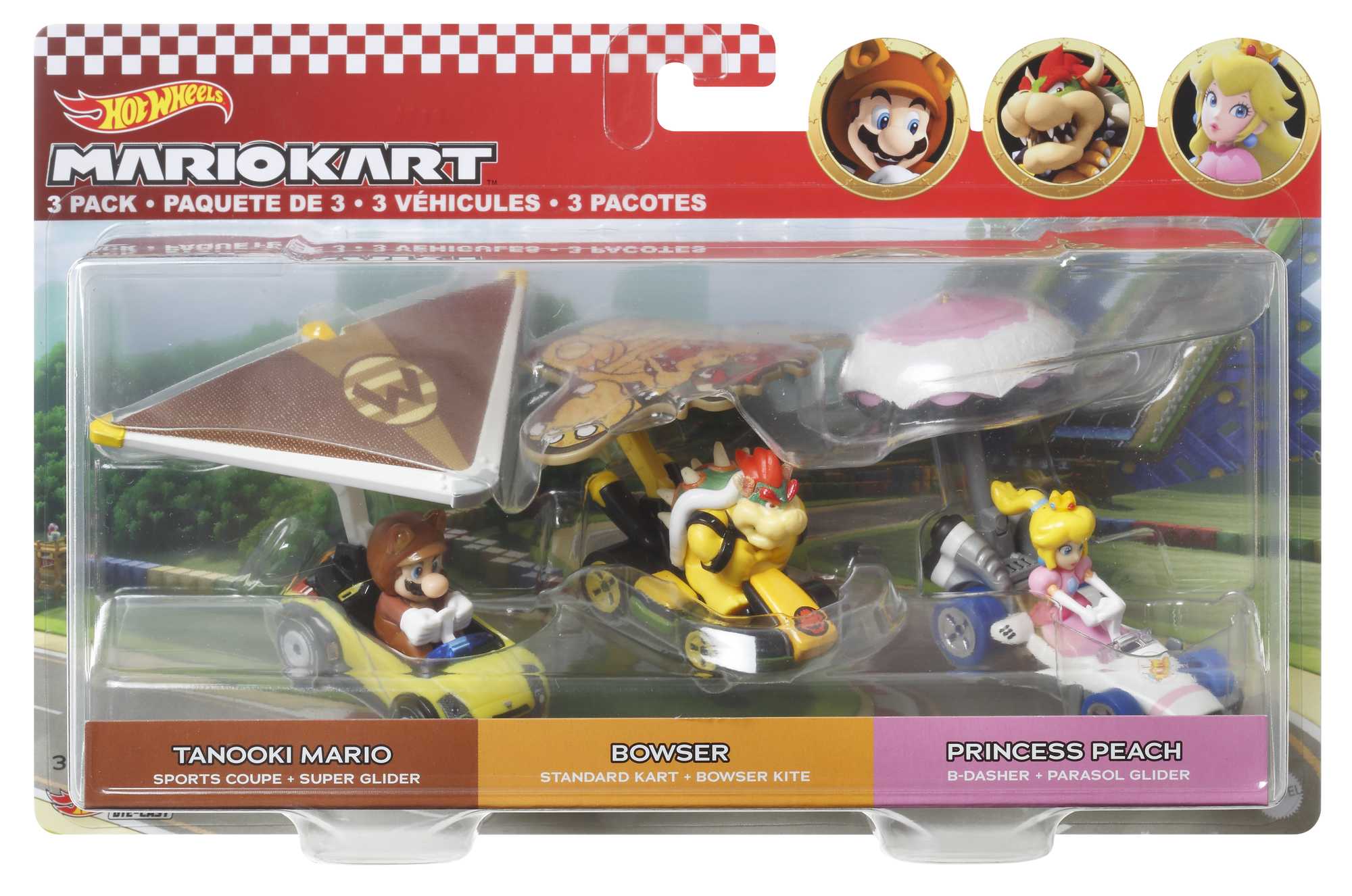 Hot Wheels Super Mario Character Car 3-Pack Collection - Image 6