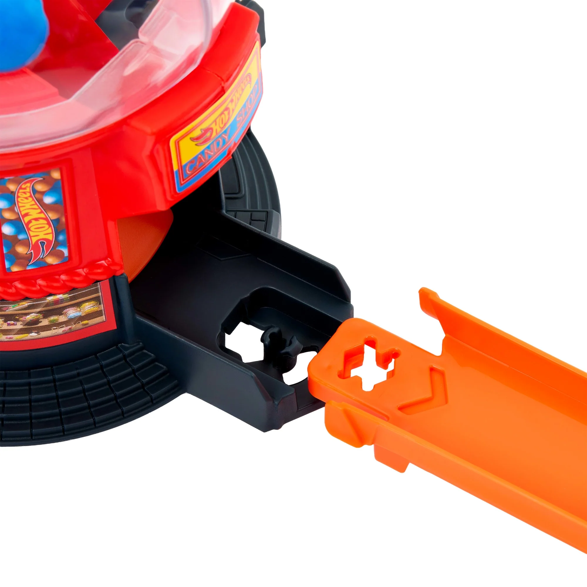 Conjunto De Juego Tienda De Dulces En La Ciudad De Hot Wheels Con Coche De Juguete Metálico A Escala 1:64 Y Pista Speed Snap - Image 5