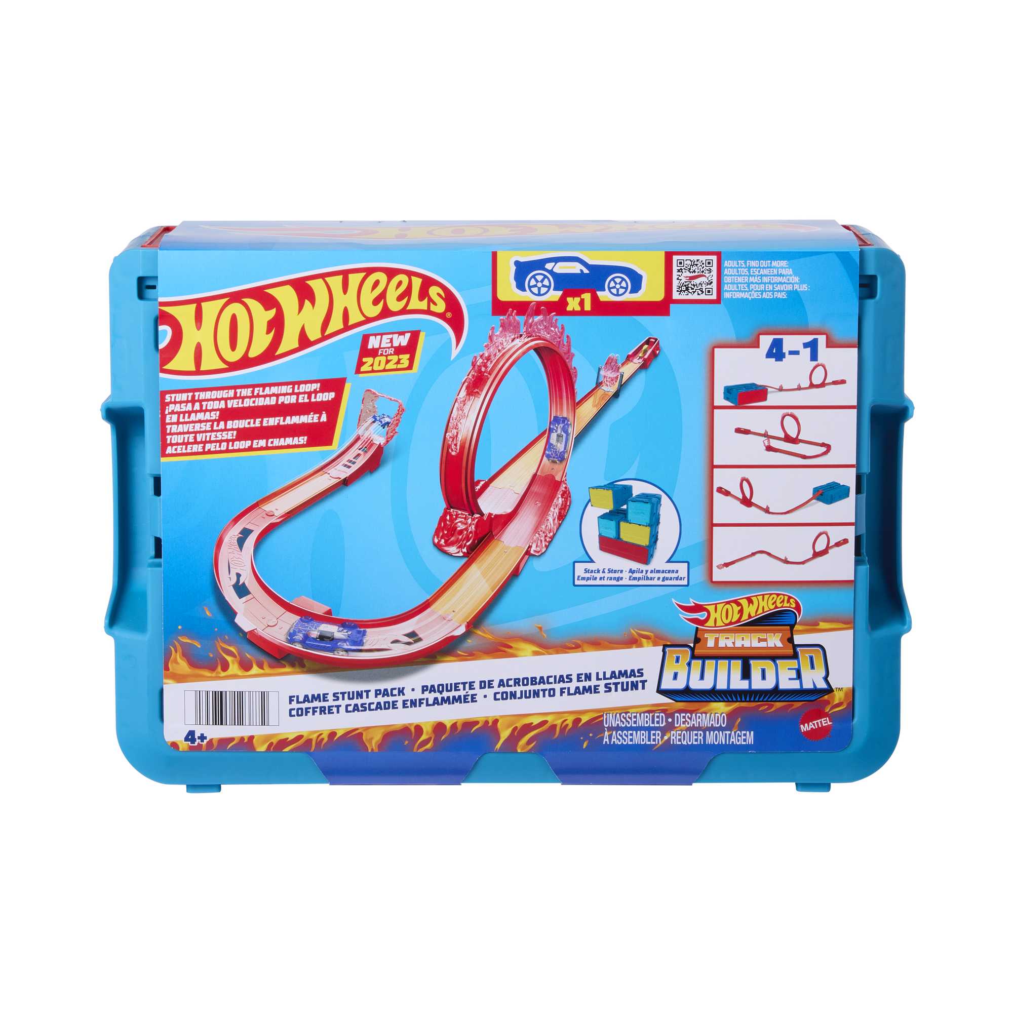 Hot Wheels Track Builder Acrobacias De Fuego - Image 6