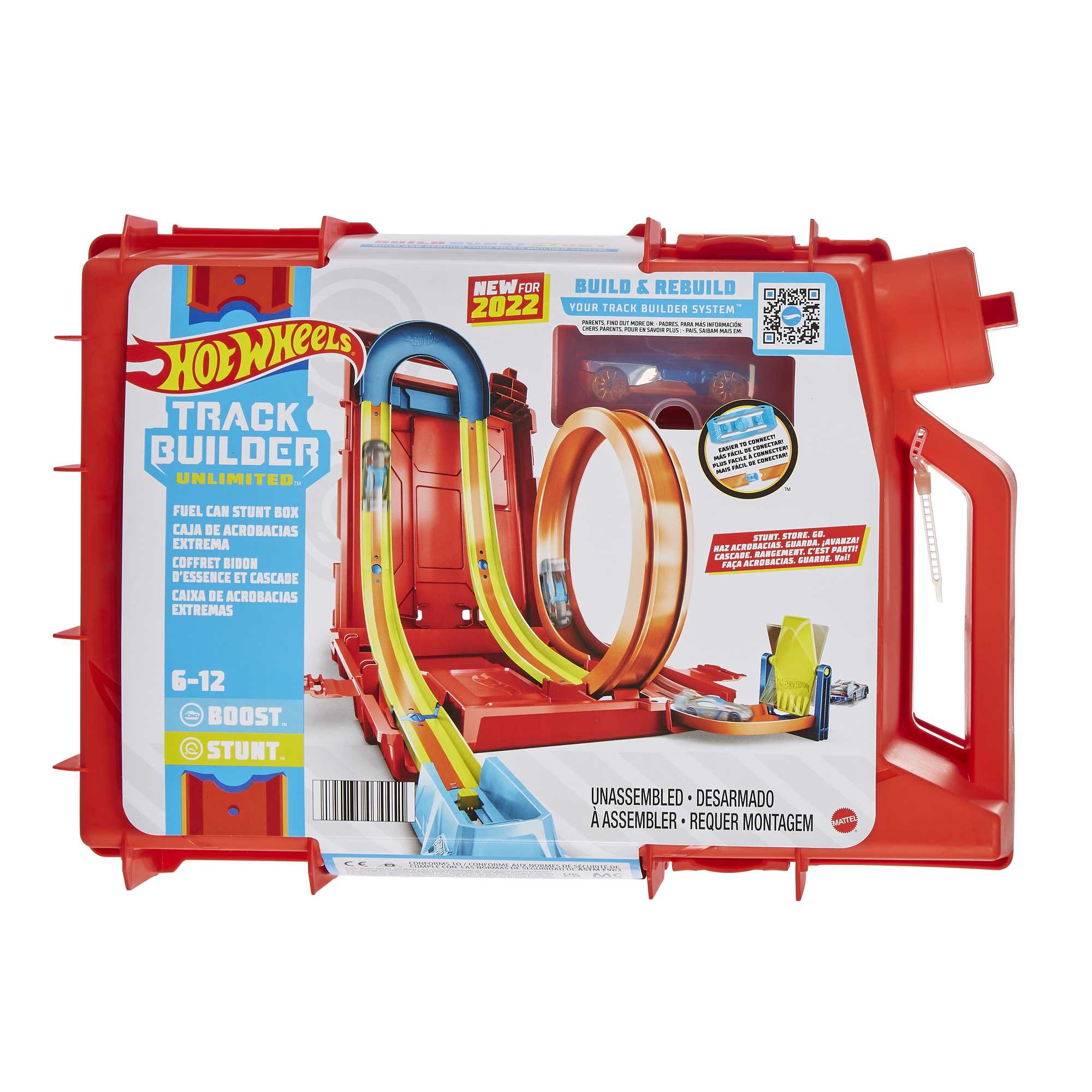 Hot Wheels® Track Builder Kanister Zestaw kaskaderski Pudełko - Image 6