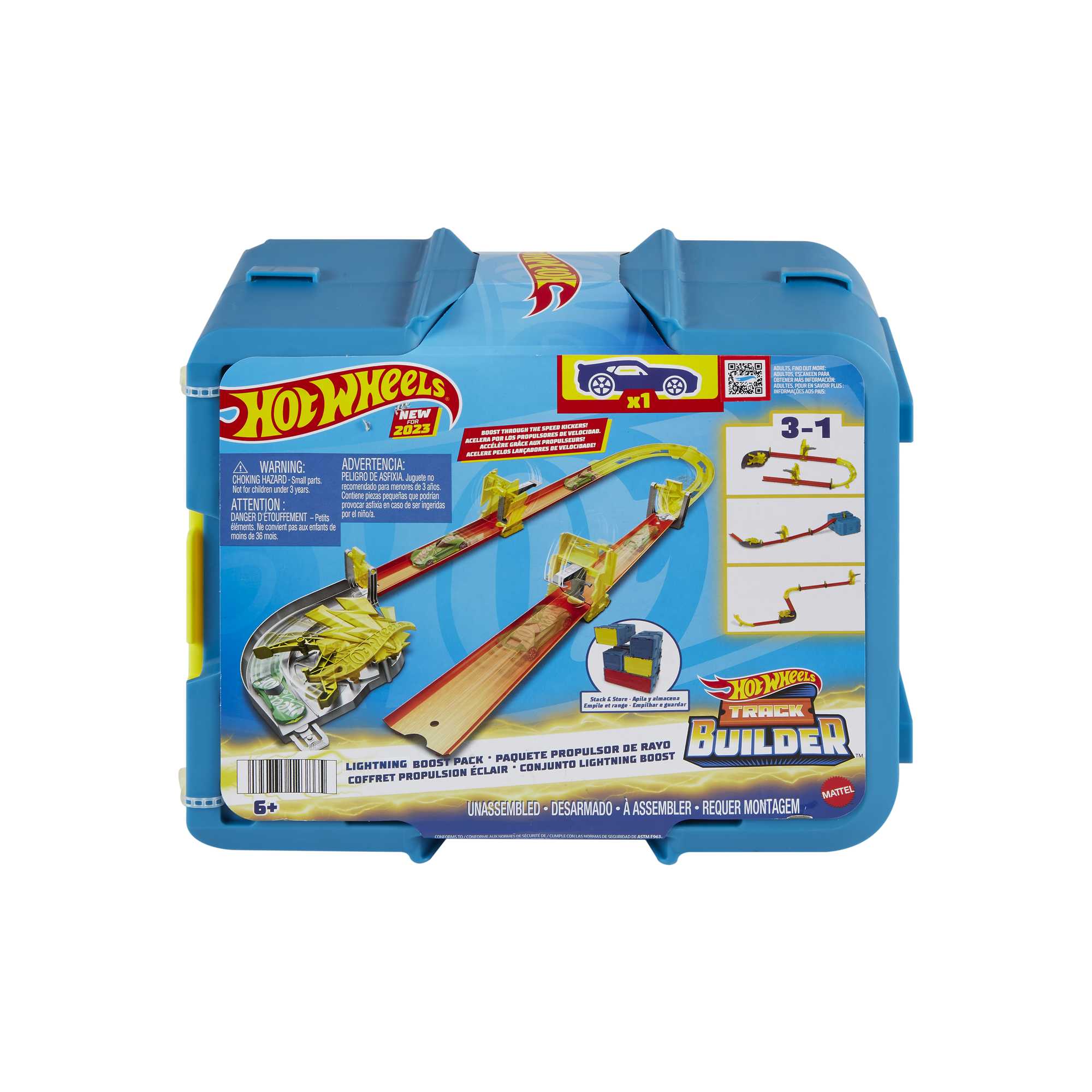 Hot Wheels Track Builder Lightning - Themed Track Set with 1 Toy Car - Image 6