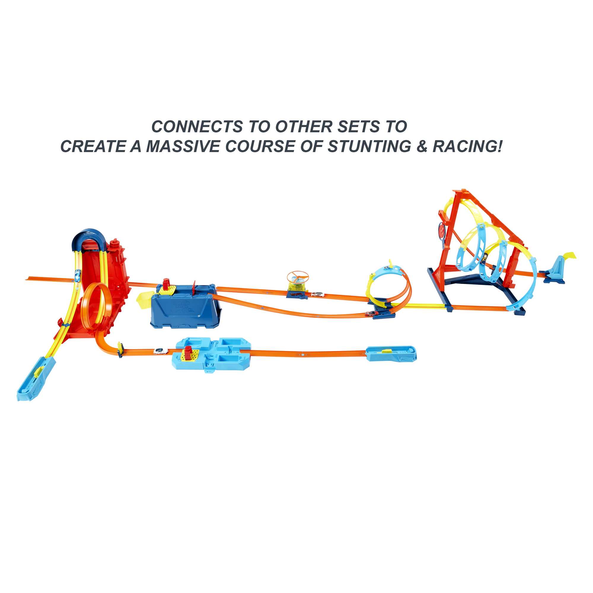 Hot Wheels Track Builder Straight Track With Car - Image 3