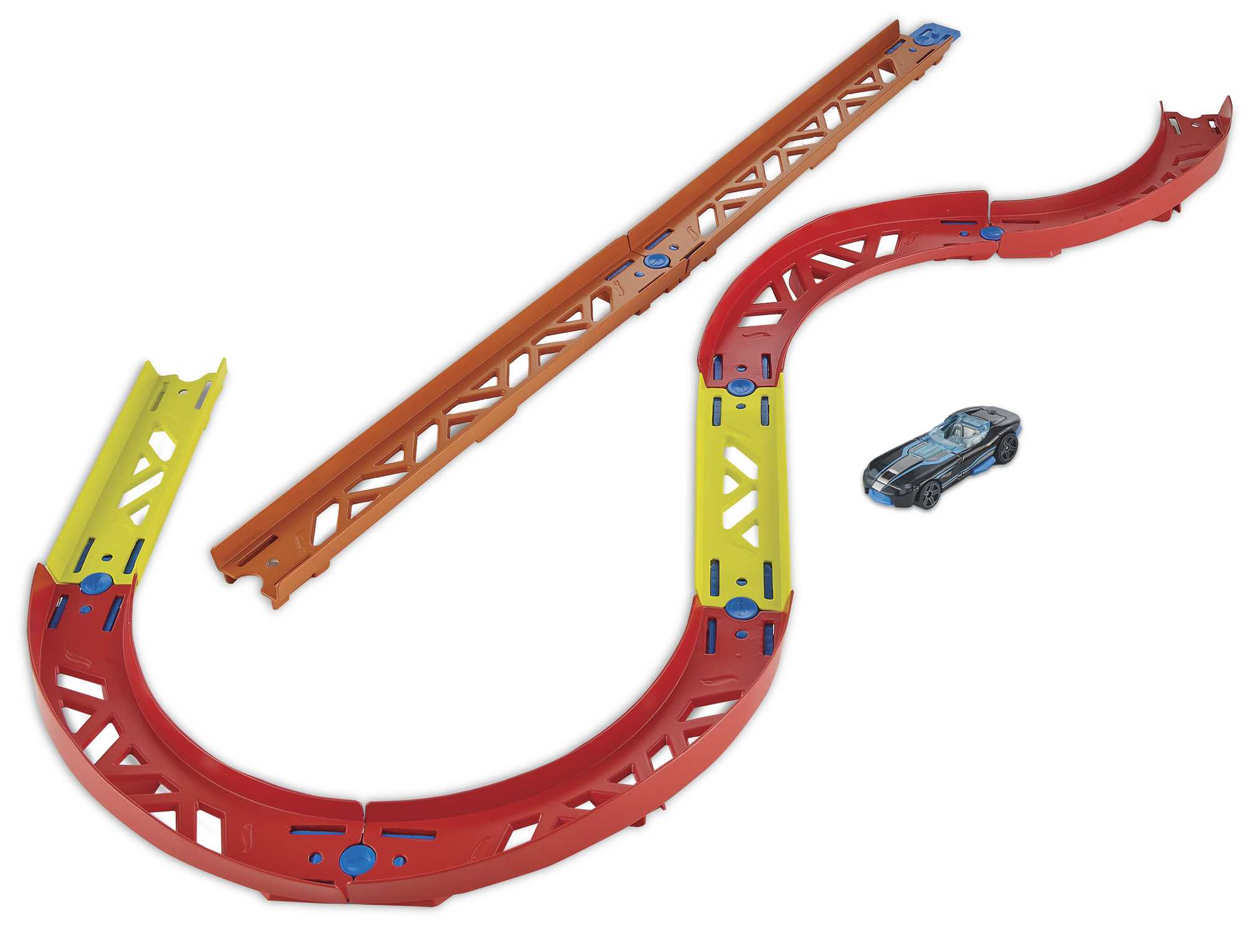 Hot Wheels - Coffret Virages Premium Track Builder - Circuit Petite Voiture - A Partir De 6 Ans - Image 6
