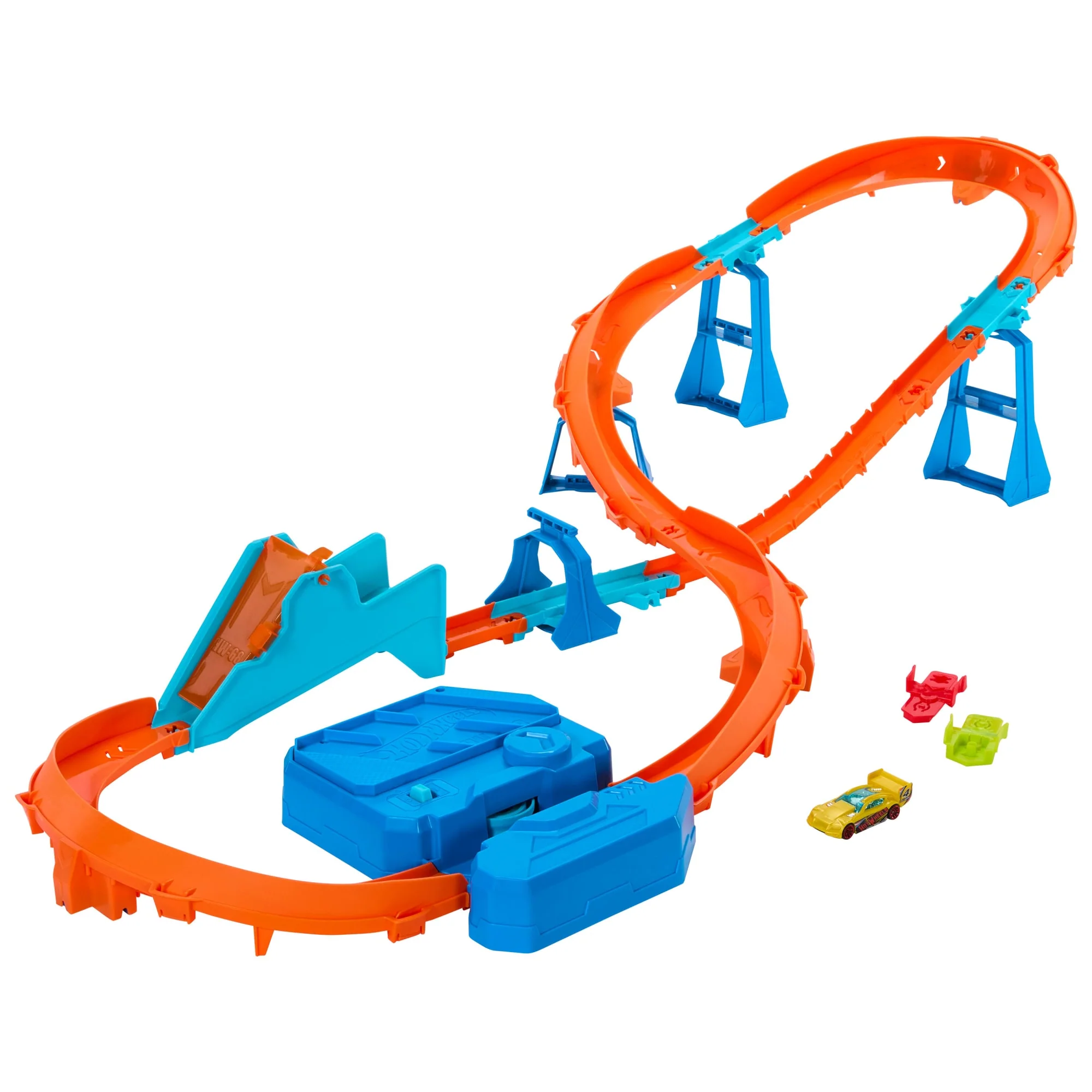Hot Wheels Track Creator Tor wyścigowy Super skok + samochód w skali 1:64 Zestaw Zabawka 5+ - Image 2