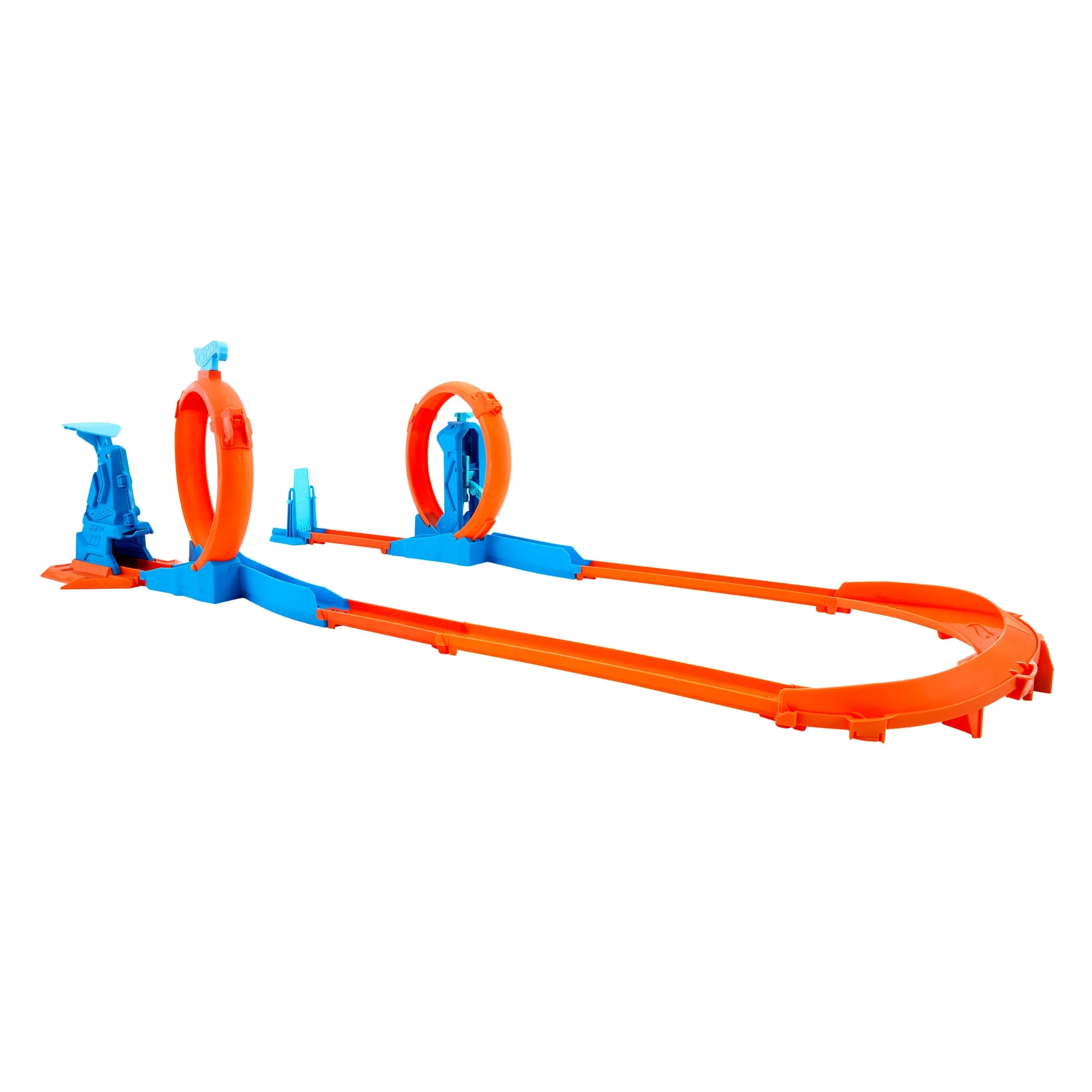 Hot Wheels Track Creator Tor wyścigowy Trzy pętle + samochód w skali 1:64 Zestaw Zabawka 4+ - Image 3