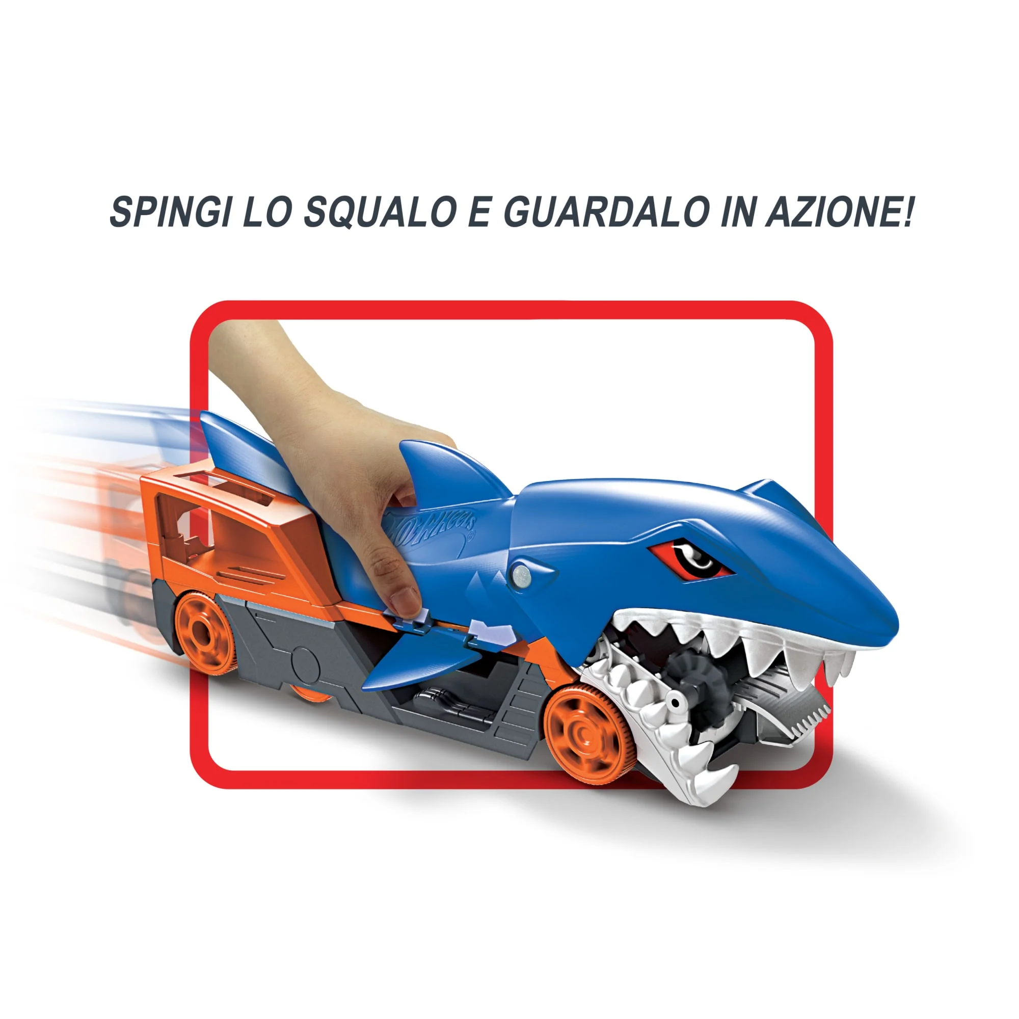 Playset Hot Wheels Trasportatore Squalo Divoratore Con Un Veicolo in Scala 1:64 Per Bambini Da 4 A 8 Anni - Image 3