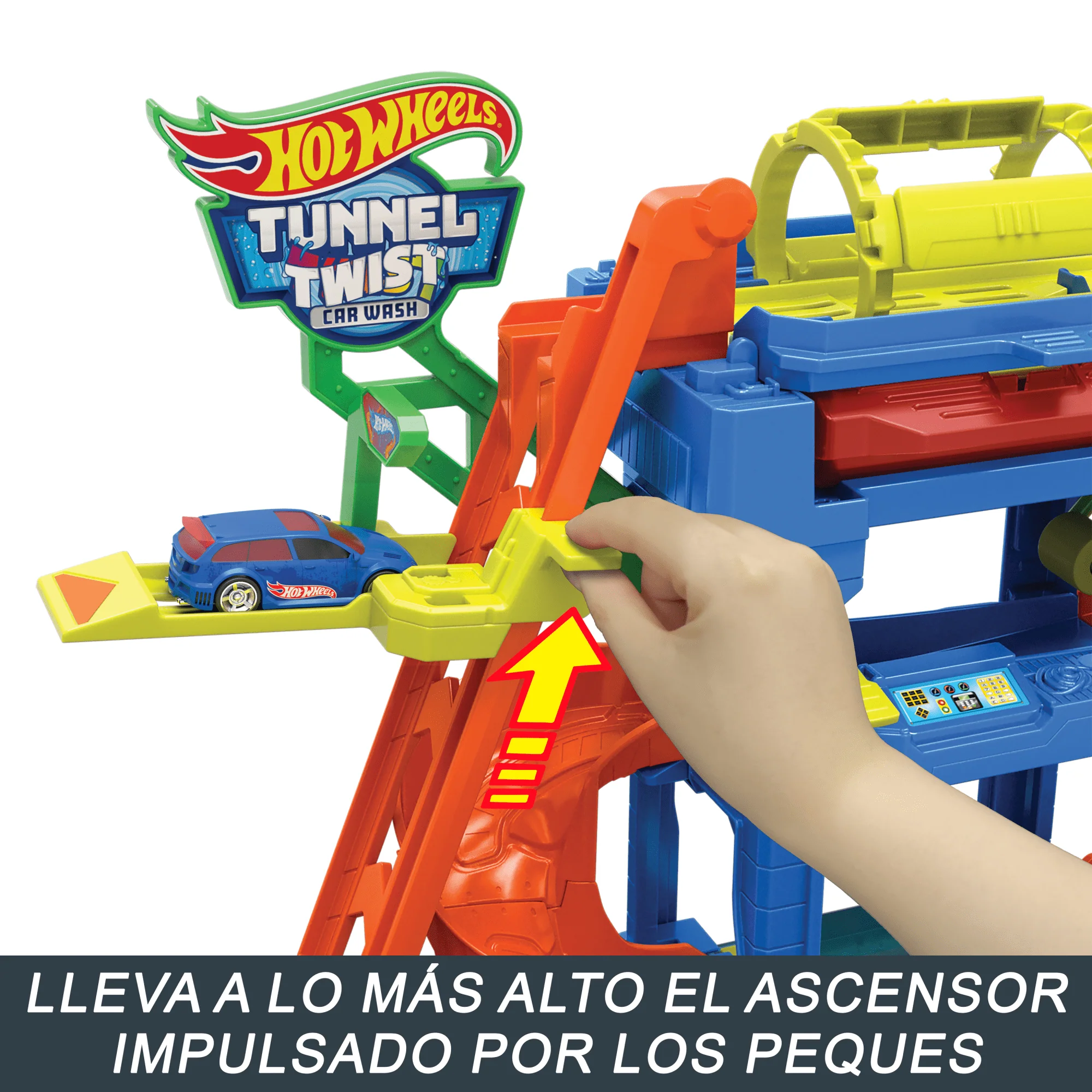 Hot Wheels City Pista Para Coches De Juguete Túnel De Lavado Con Giros - Image 3
