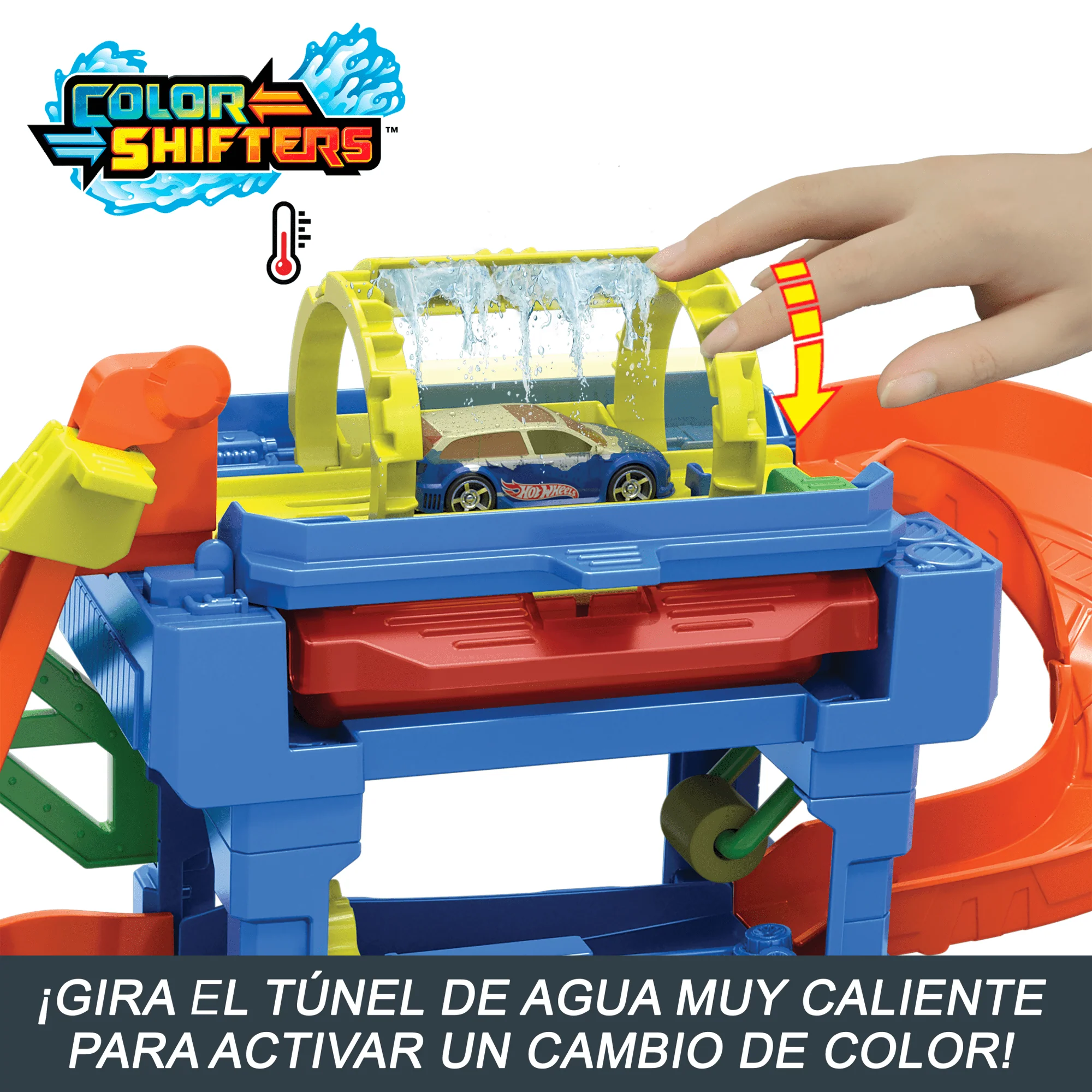 Hot Wheels City Pista Para Coches De Juguete Túnel De Lavado Con Giros - Image 4