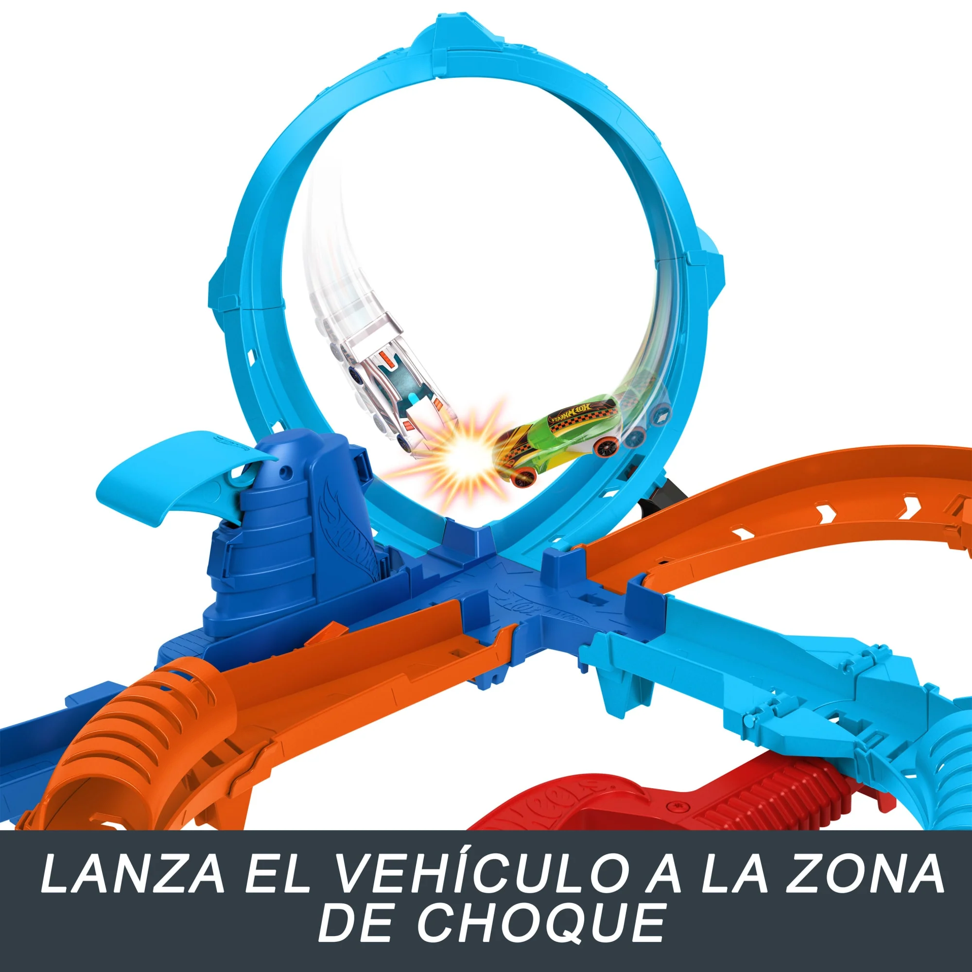 Conjunto De Pista Lanzamiento De Confrontación De Ultra Hots De Hot Wheels Con 2 Coches A Escala 1:64 - Image 4