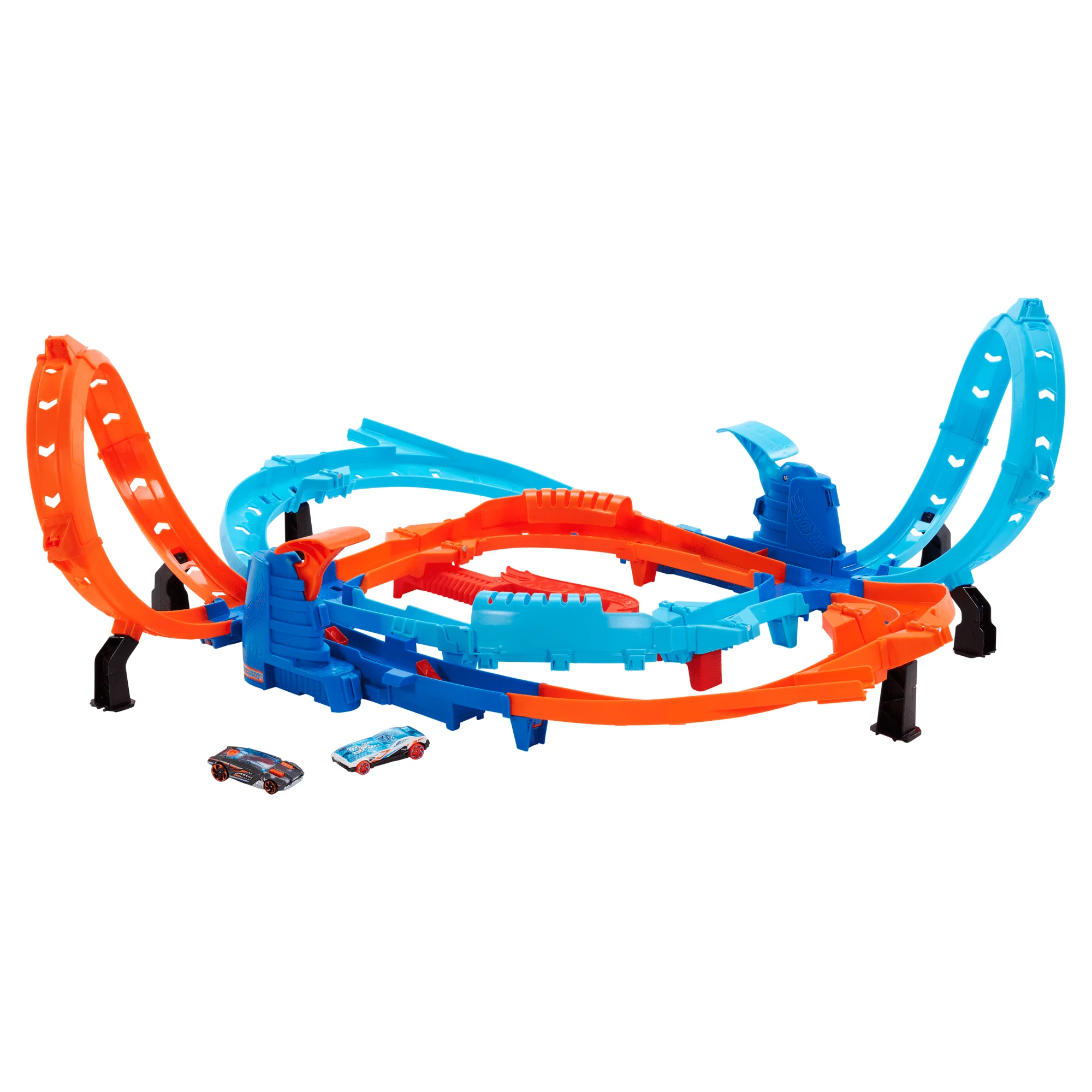 Conjunto De Pista Lanzamiento De Confrontación De Ultra Hots De Hot Wheels Con 2 Coches A Escala 1:64 - Image 6