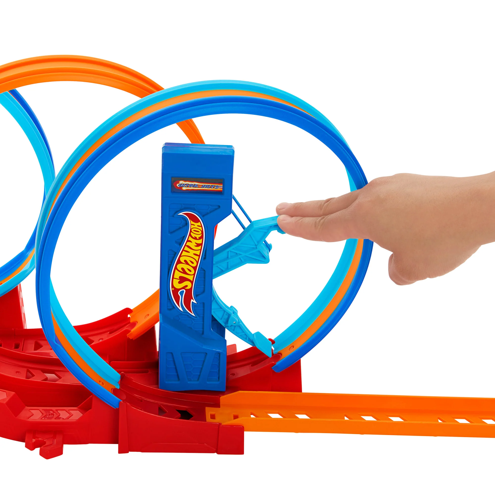 Hot Wheels Ultra Hots Çılgın Çember Yarışı Seti, 3 Spiral Ve 1 Hot Wheels Araba - Image 3