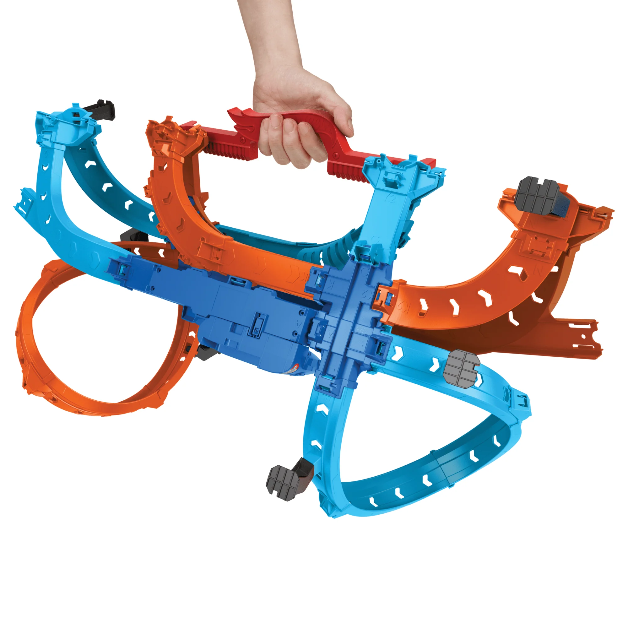 Hot Wheels Ultra Hots Pojedynek z turboprzyspieszeniem Tor wyścigowy Zabawka Zestaw i 2 samochody w skali 1:64 - Image 4