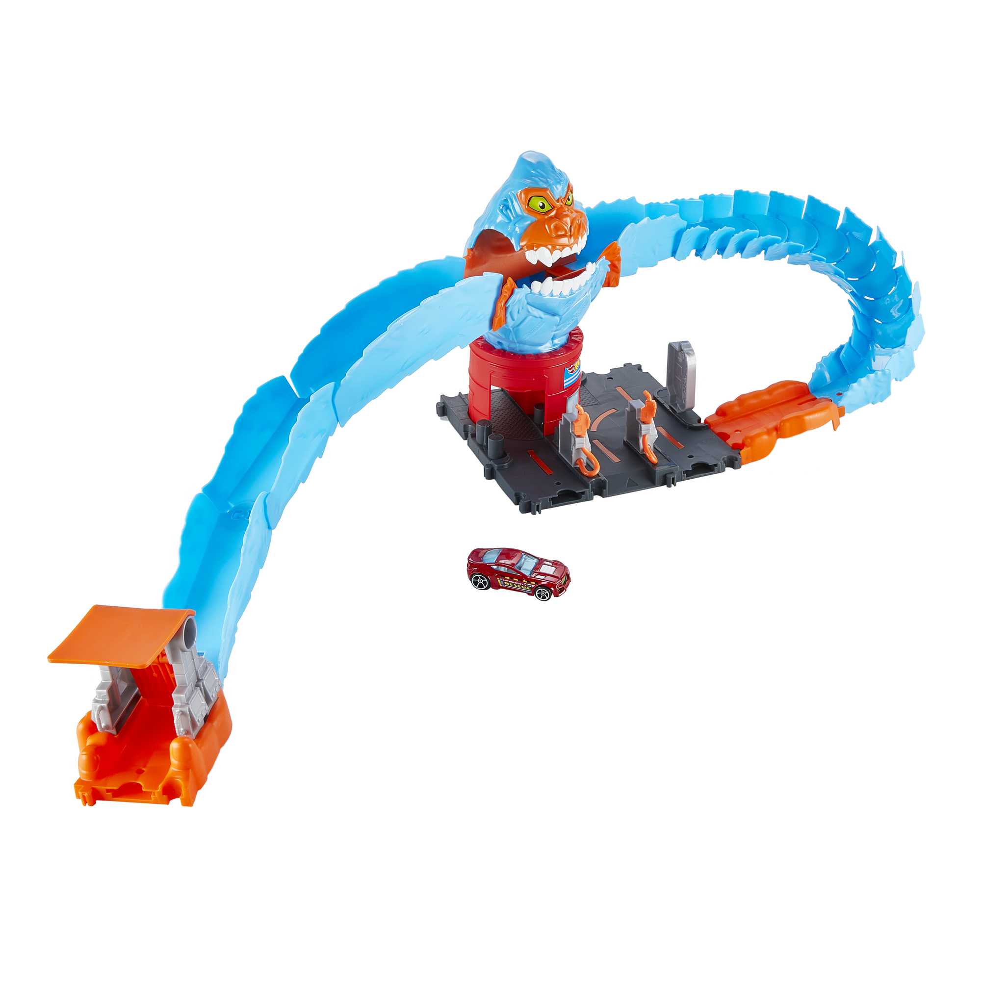 Hot Wheels Wreck & Ride Gorilla Düşman Yaratıklar Oyun Seti Ve 1 Adet Oyuncak Araba - Image 3