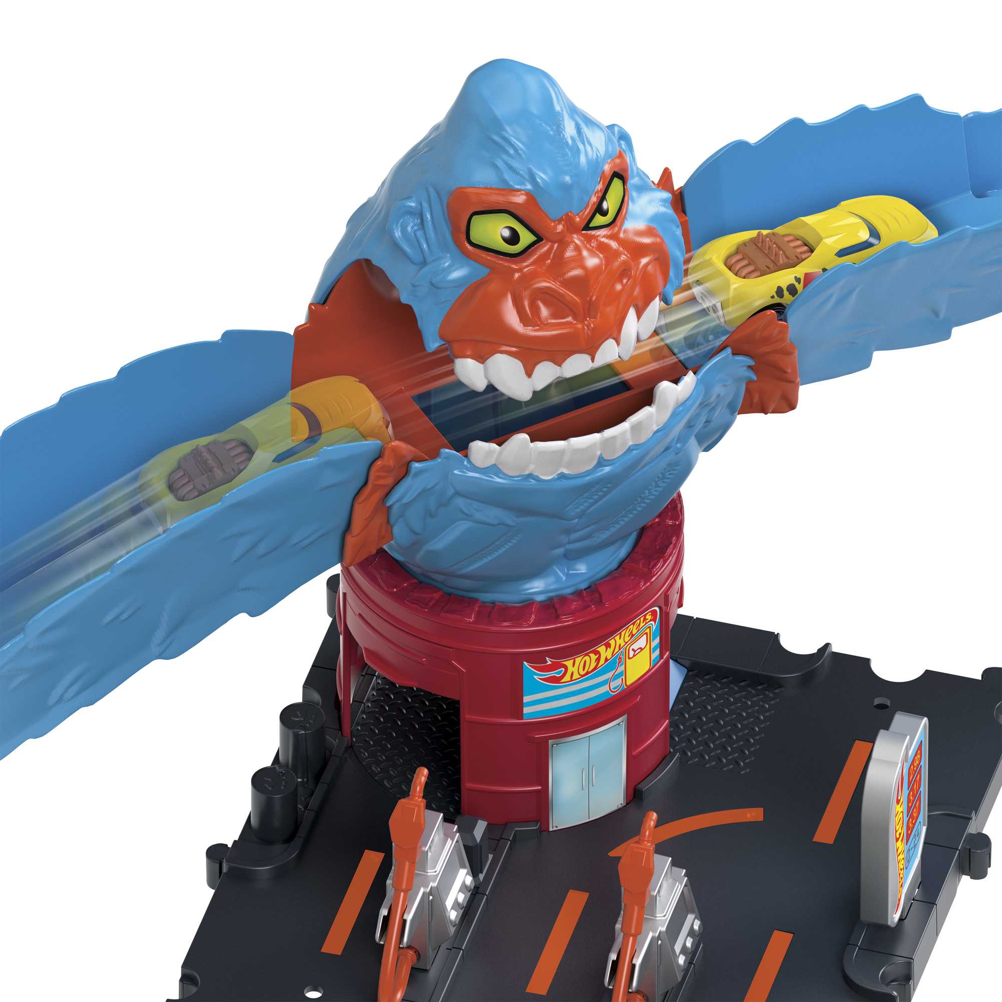Hot Wheels Wreck & Ride Gorilla Düşman Yaratıklar Oyun Seti Ve 1 Adet Oyuncak Araba - Image 4