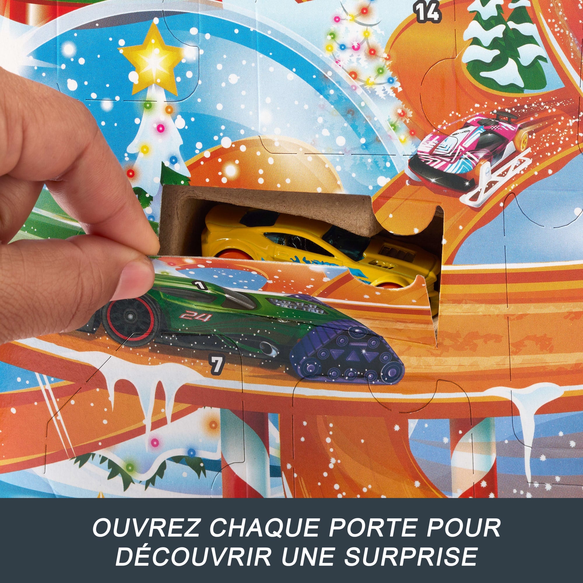 Hot Wheels-Calendrier De L’Avent 2024-8 Voitures Et 16 Accessoires - Image 3