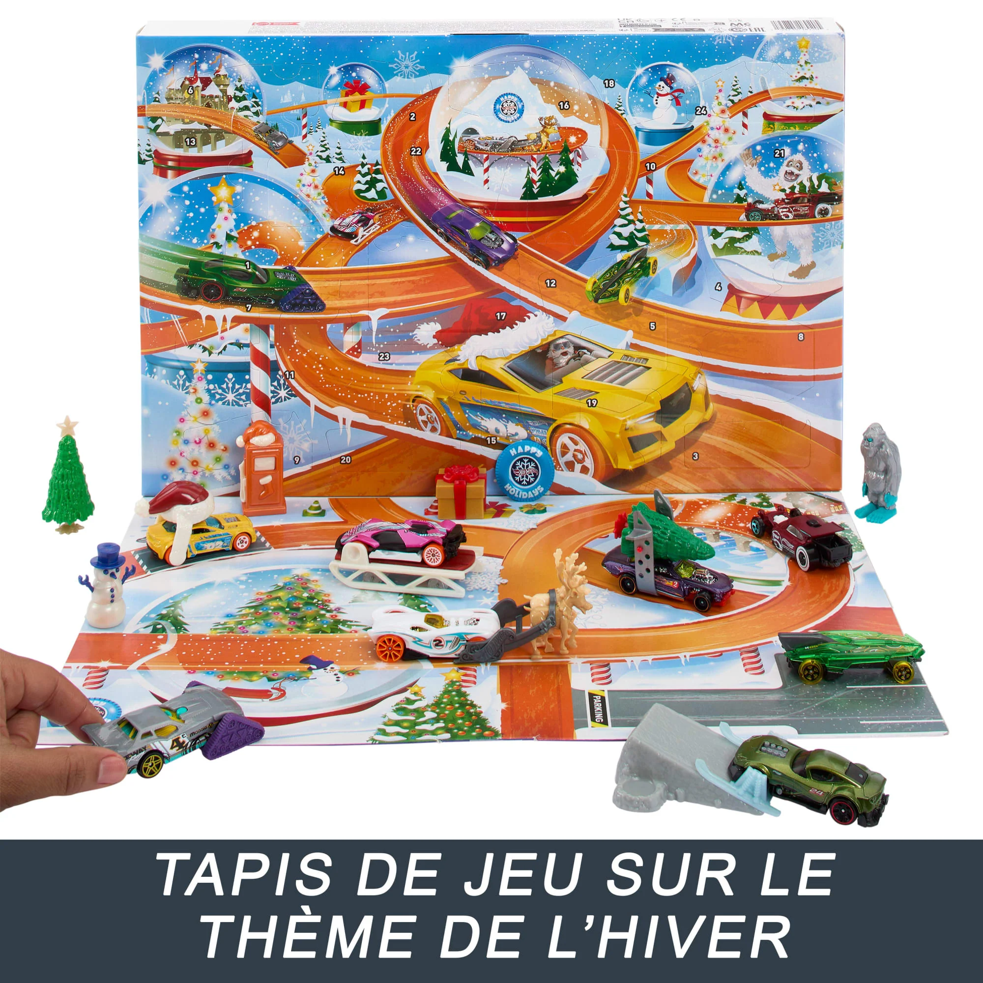 Hot Wheels-Calendrier De L’Avent 2024-8 Voitures Et 16 Accessoires - Image 5