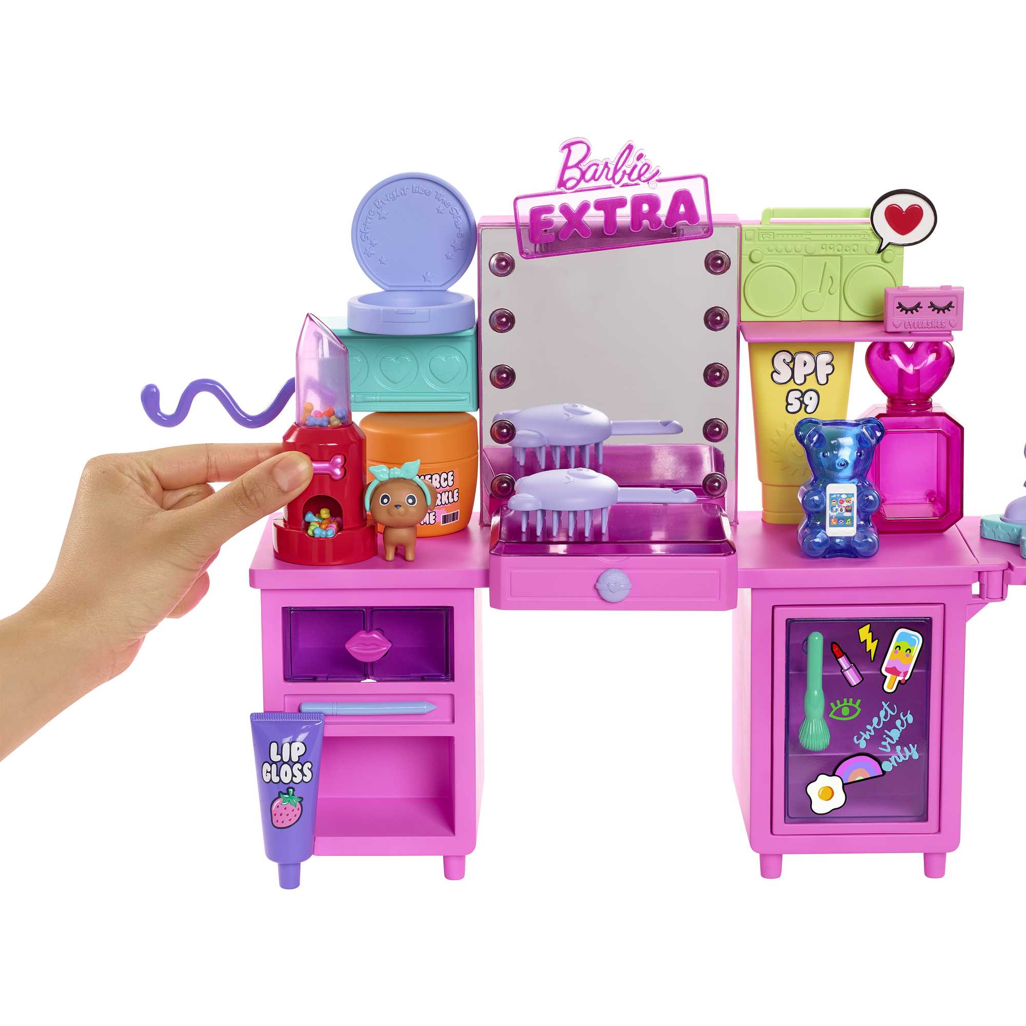 Набор игровой Barbie Экстра Туалетный столик - Image 3