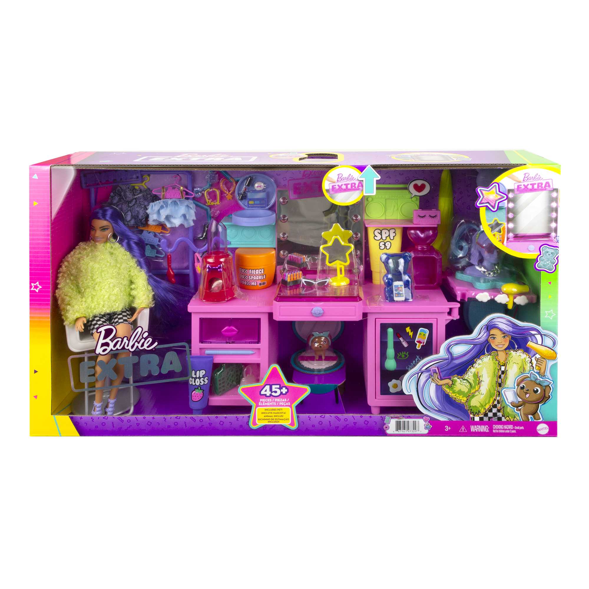 Набор игровой Barbie Экстра Туалетный столик - Image 6