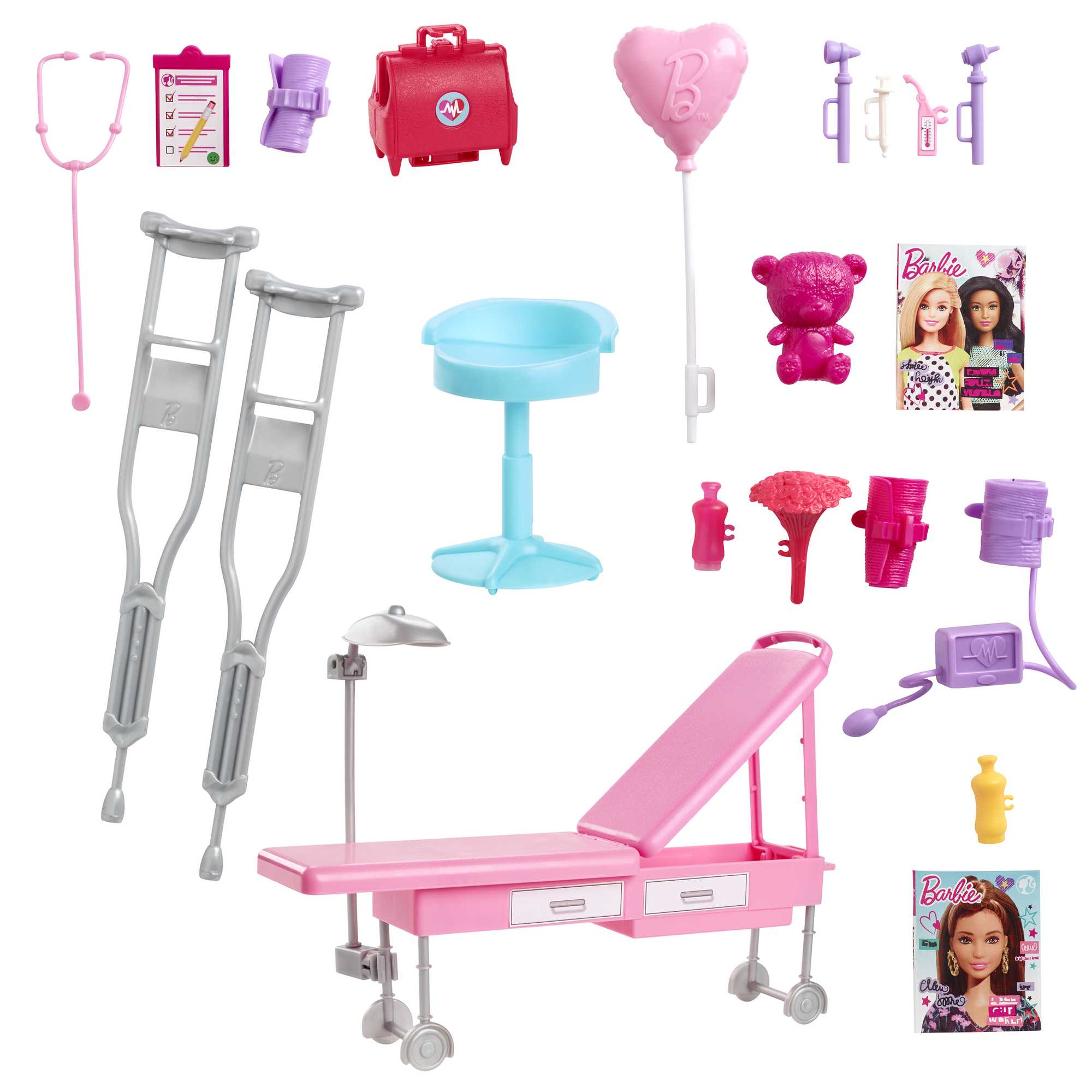 Набор игровой Barbie Кем быть? Клиника 2 куклы+машина скорой помощи - Image 5