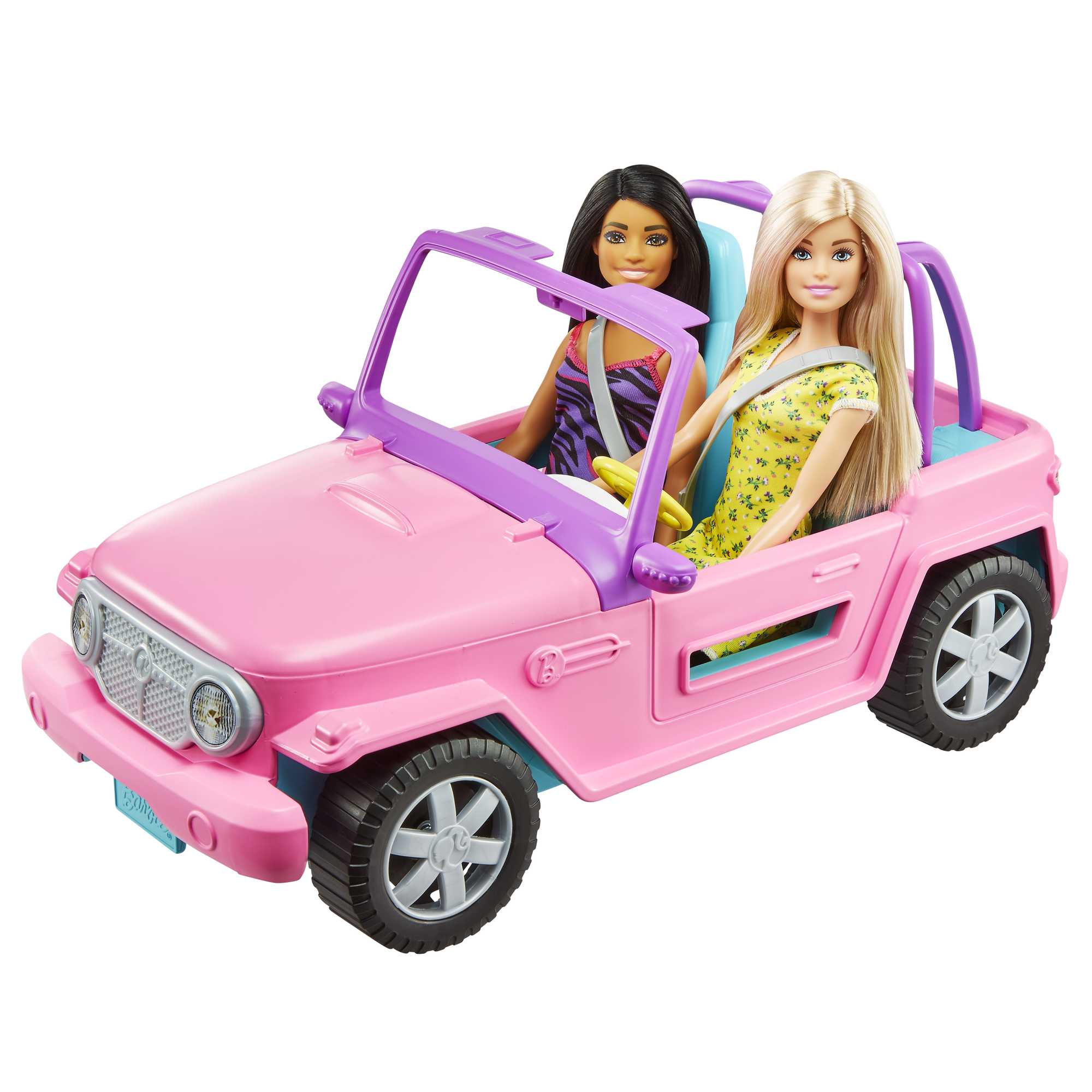 Кукла Barbie с подругой в розовом джипе - Image 2