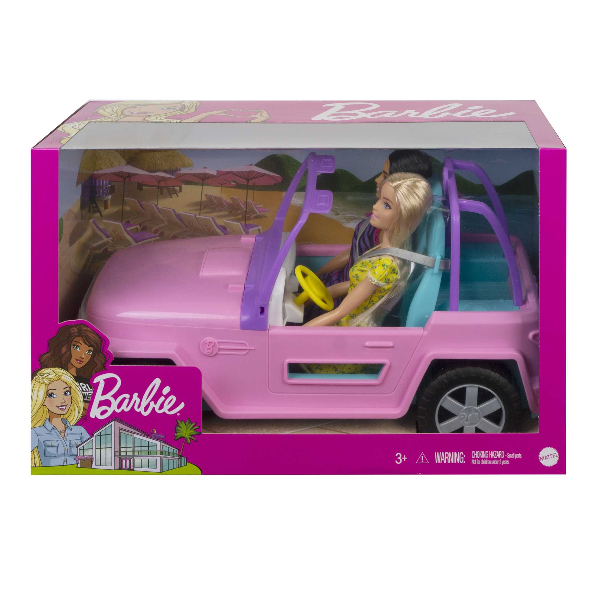 Кукла Barbie с подругой в розовом джипе - Image 3