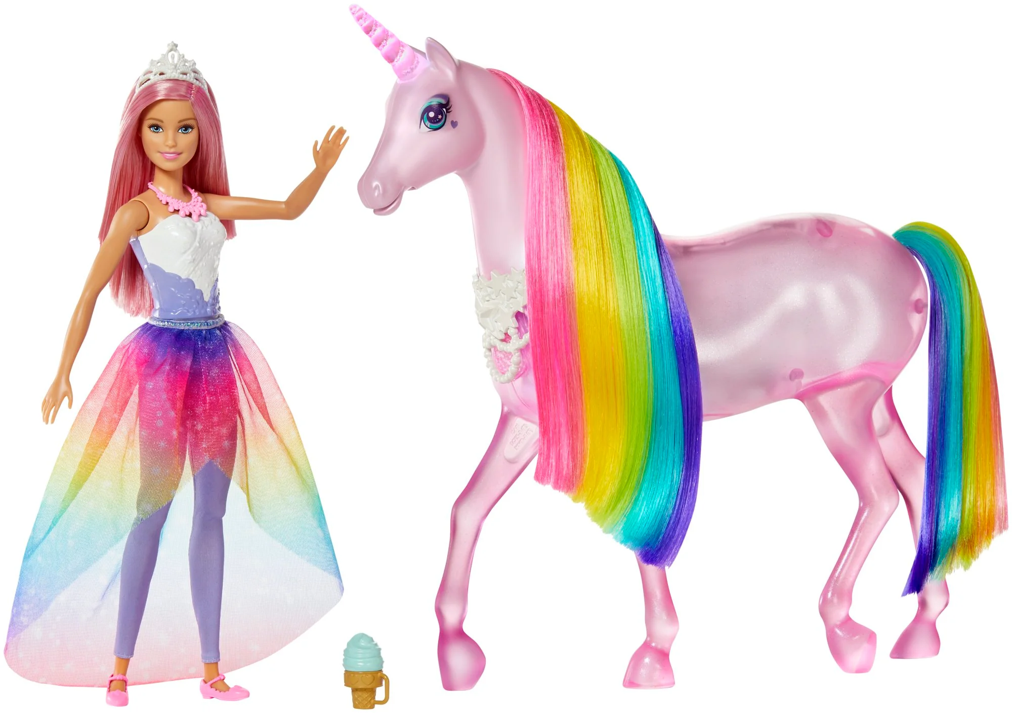 Набор игровой Barbie Дримтопия Принцесса и Радужный единорог