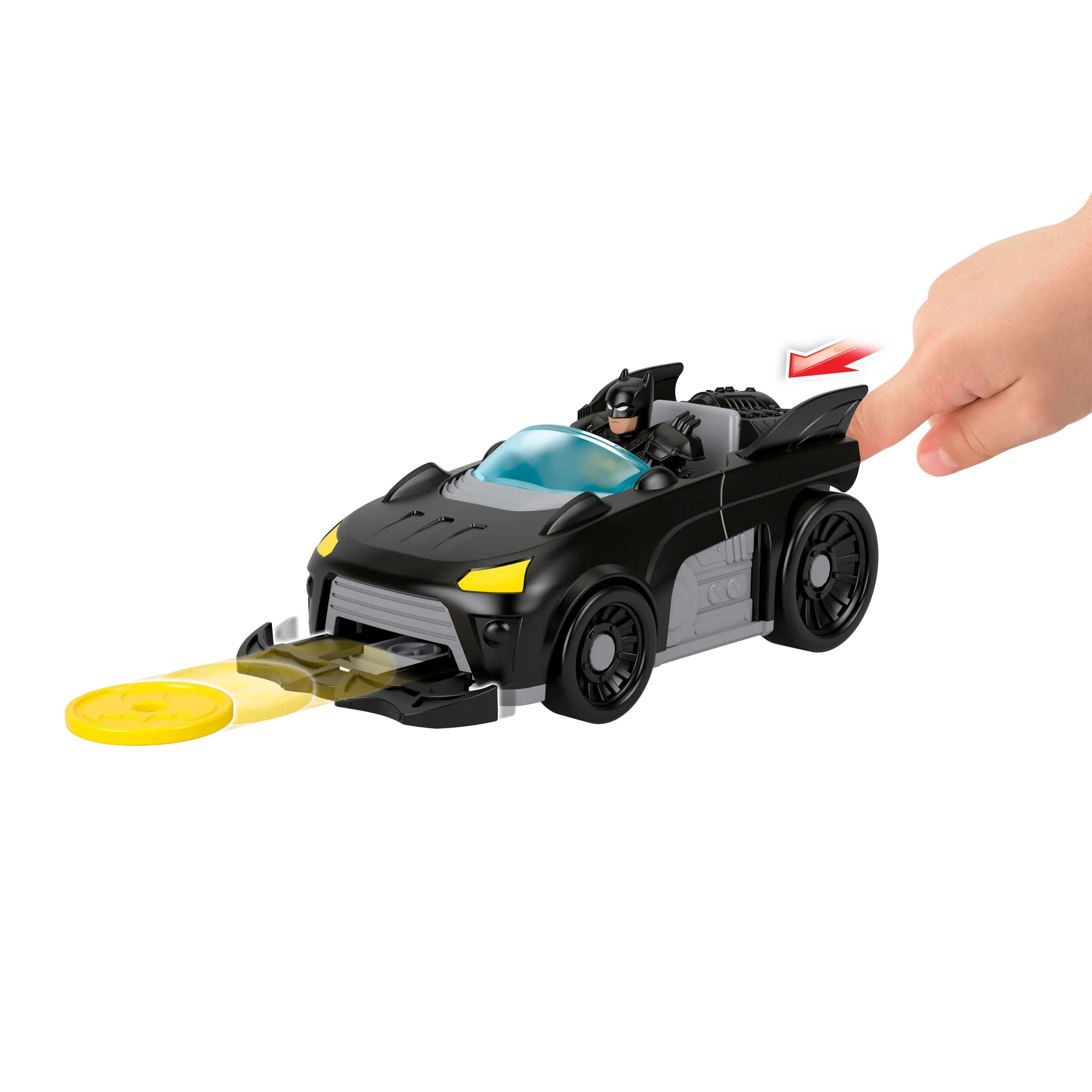Imaginext-Batmobile Metal Force DC Super Friends-Véhicule Et Figurine - Image 3
