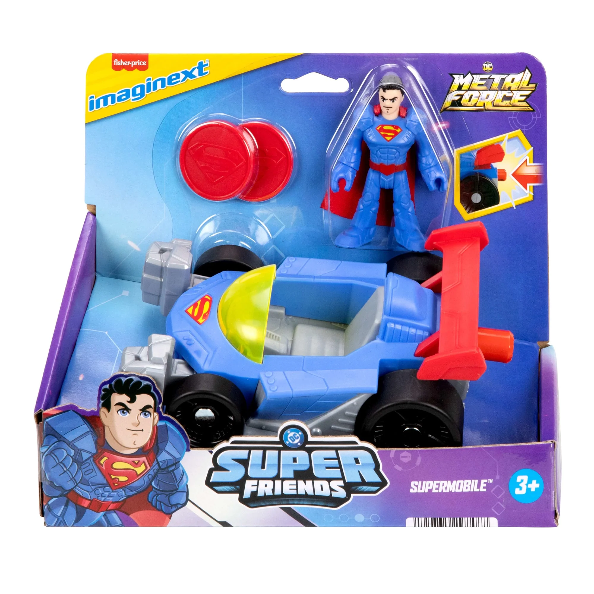 Imaginext-Supermobile Metal Force DC Super Friends-Coffret - Image 6