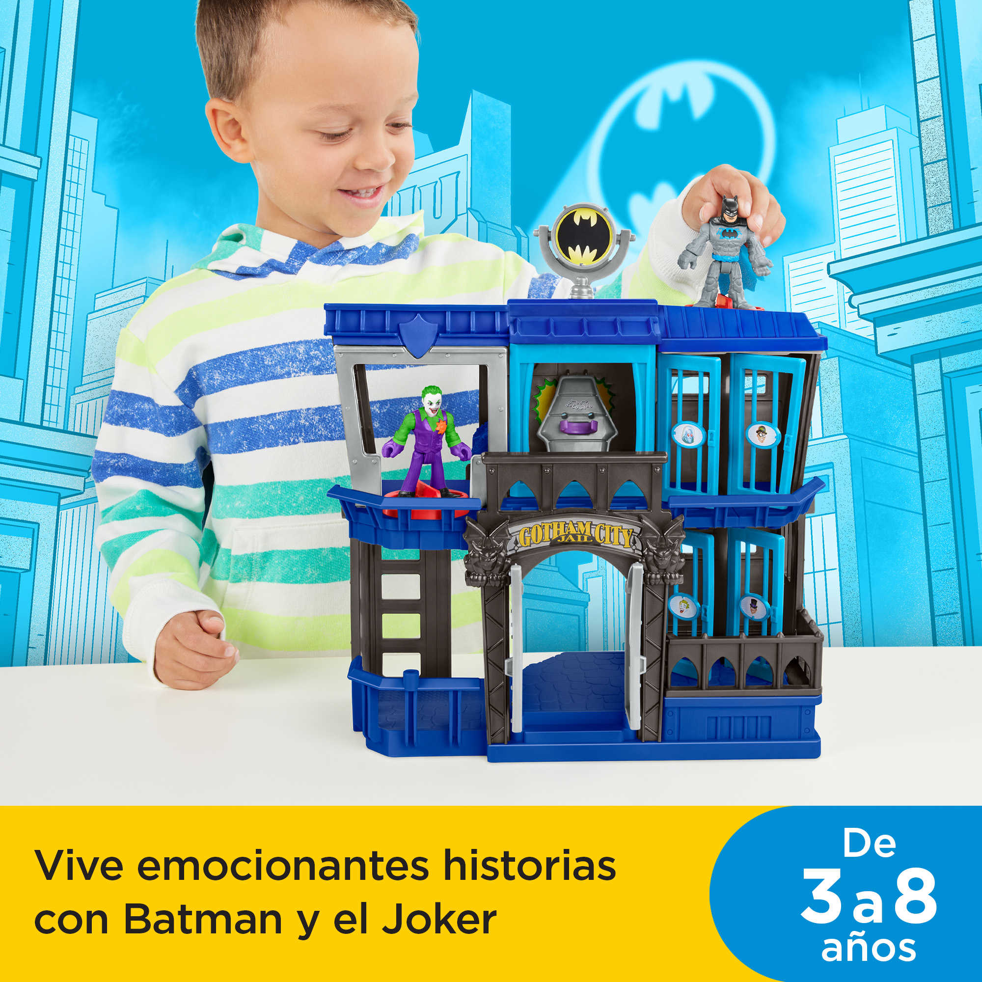 Imaginext DC Cárcel de Gotham Batman y villanos - Image 2