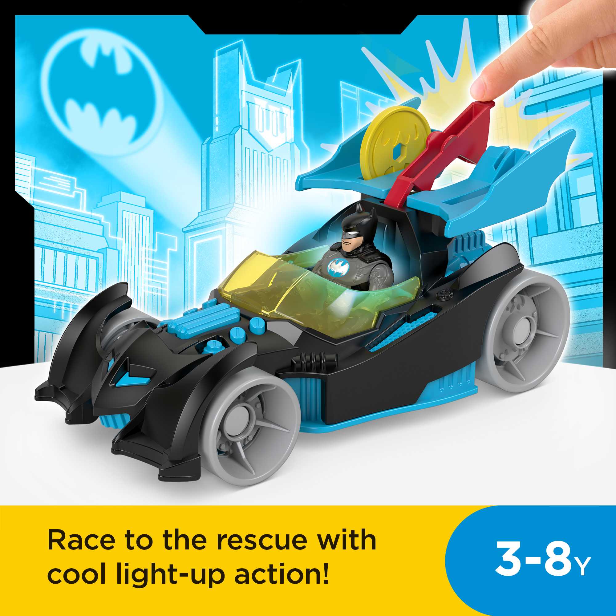 Imaginext Dc Super Friends Bat-Tech Racing Batmobile - Image 2