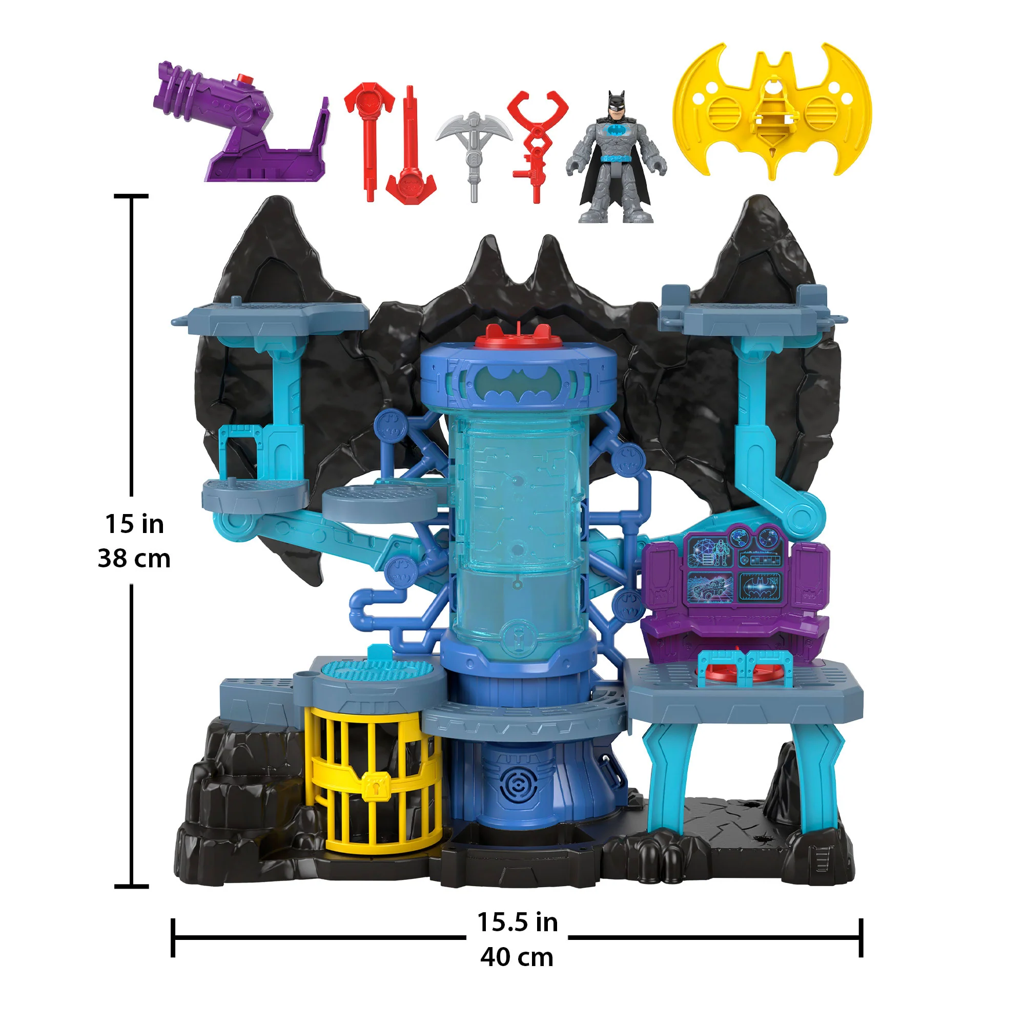 Imaginext DC Super Friends Batcaverna Bat-Tech, Playset Di Batman - Image 8