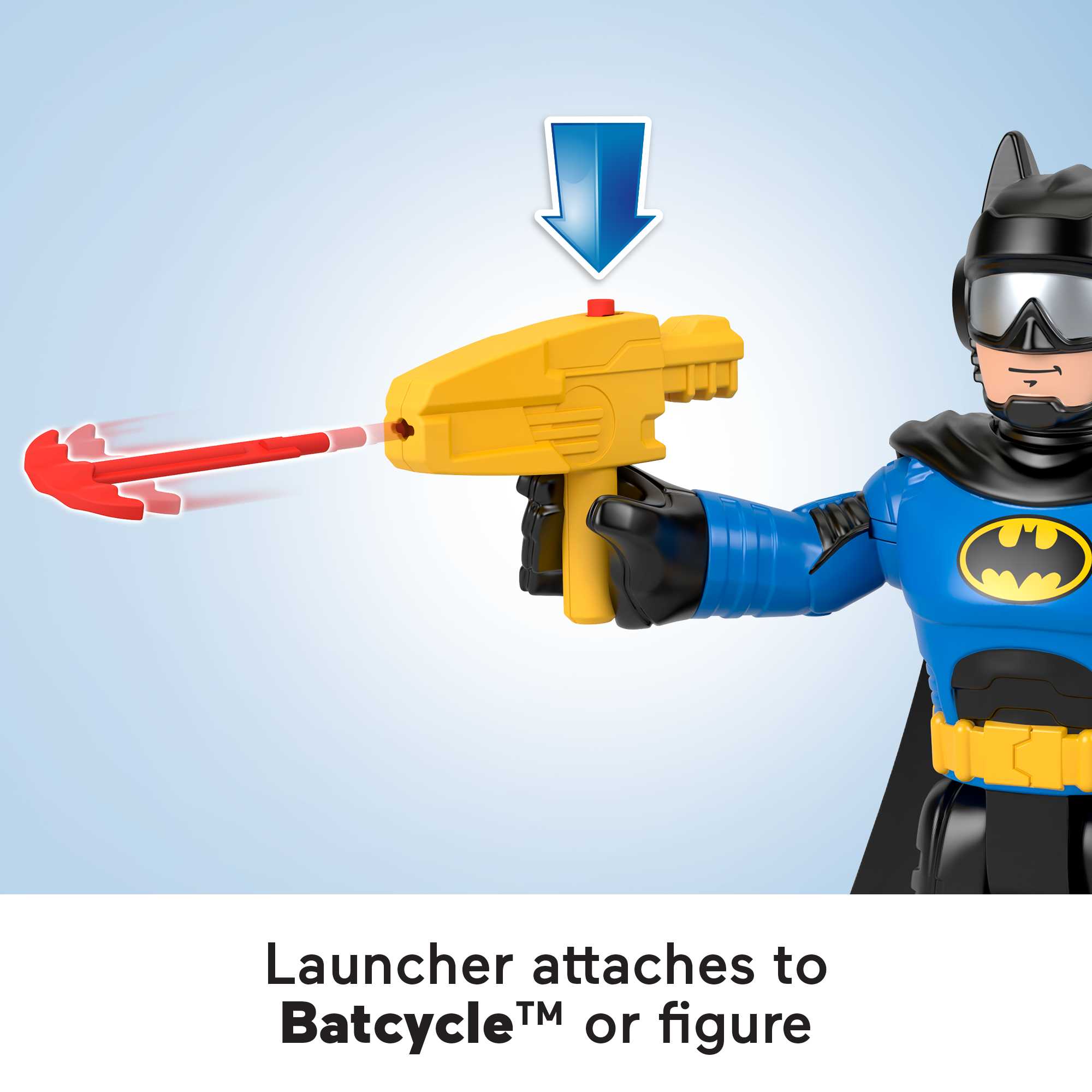 Imaginext DC Super Friends Batcyle XL & Batman - Image 4