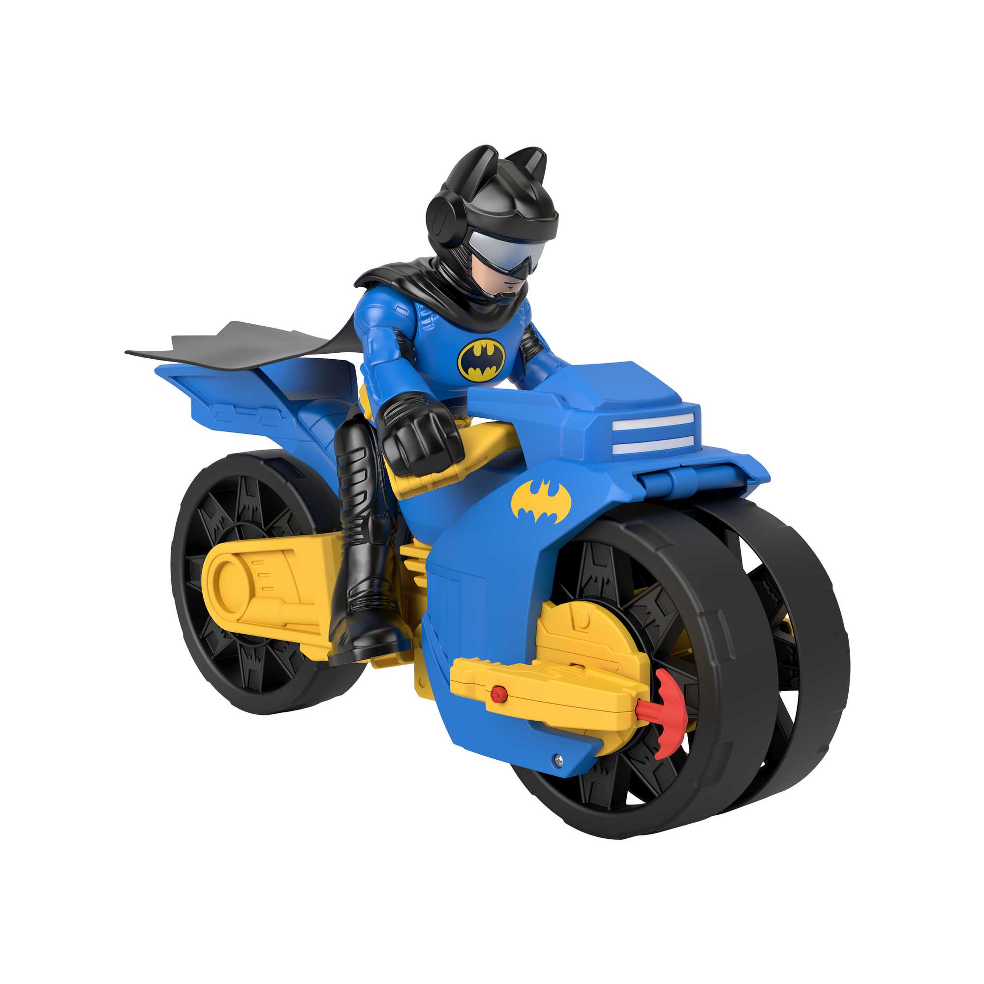 Juguetes De Batman De Dc Super Friends De Imaginext, Batcycle Y Figura De Batman De Gran Tamaño De 25,4Cm - Image 3