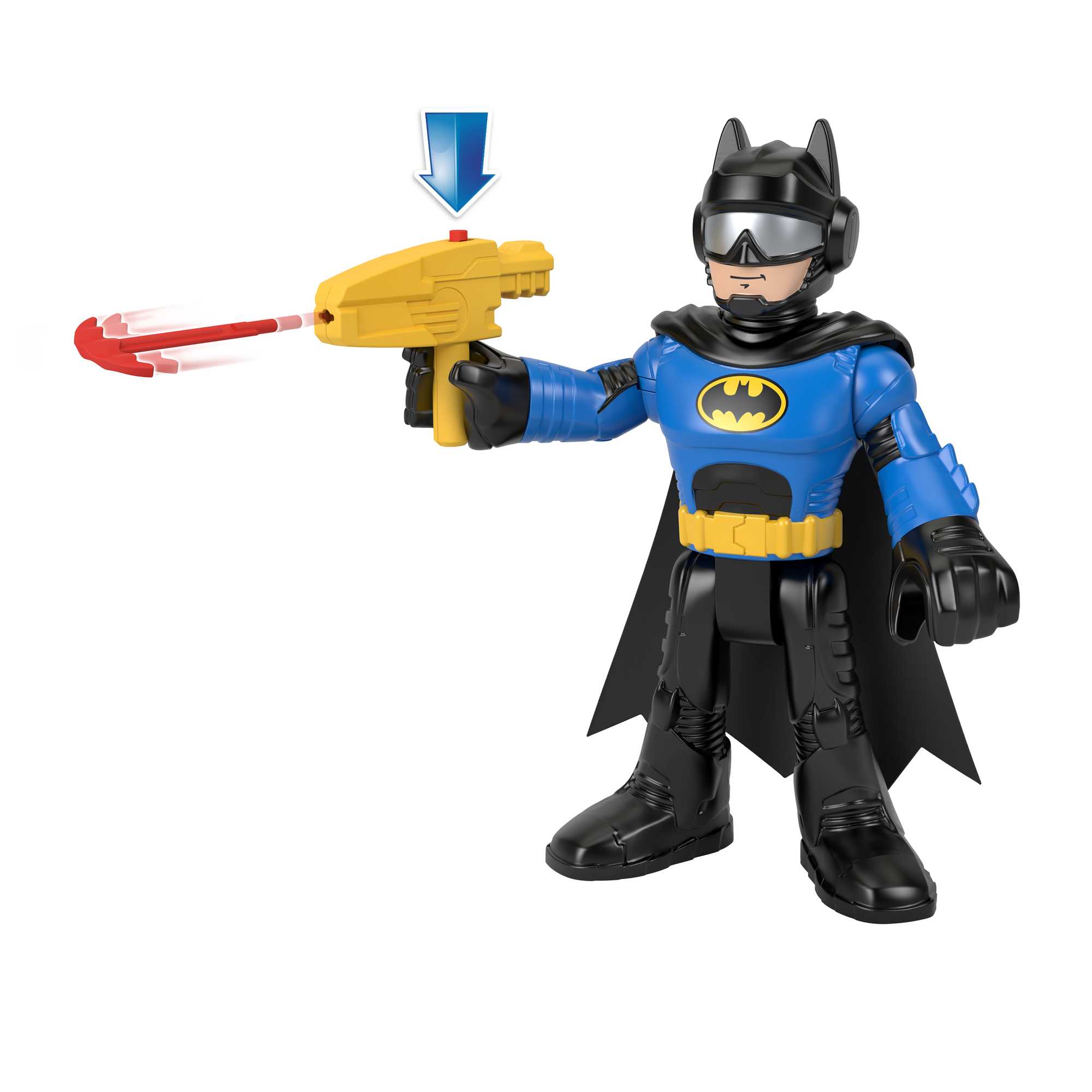 Juguetes De Batman De Dc Super Friends De Imaginext, Batcycle Y Figura De Batman De Gran Tamaño De 25,4Cm - Image 4