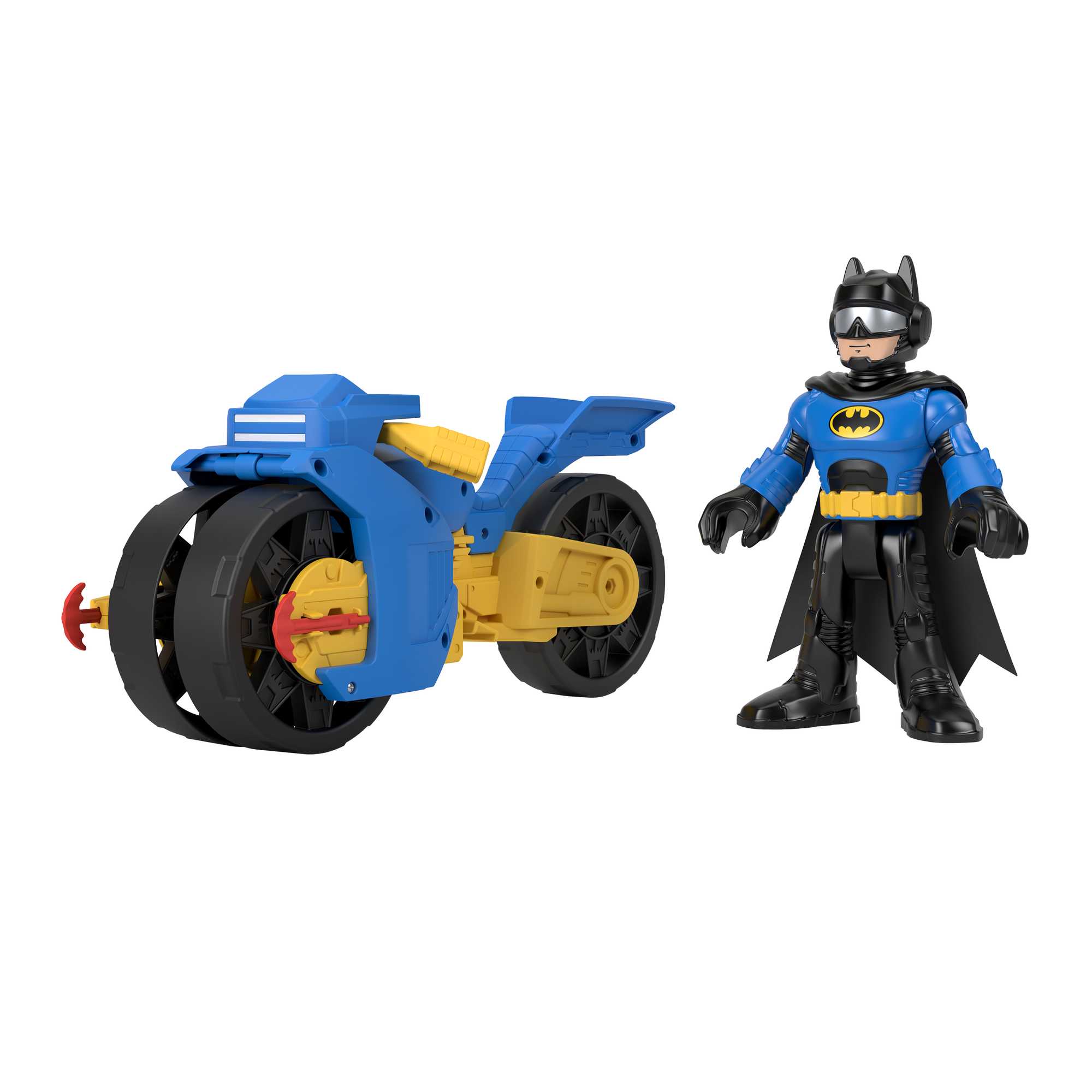 Juguetes De Batman De Dc Super Friends De Imaginext, Batcycle Y Figura De Batman De Gran Tamaño De 25,4Cm - Image 5
