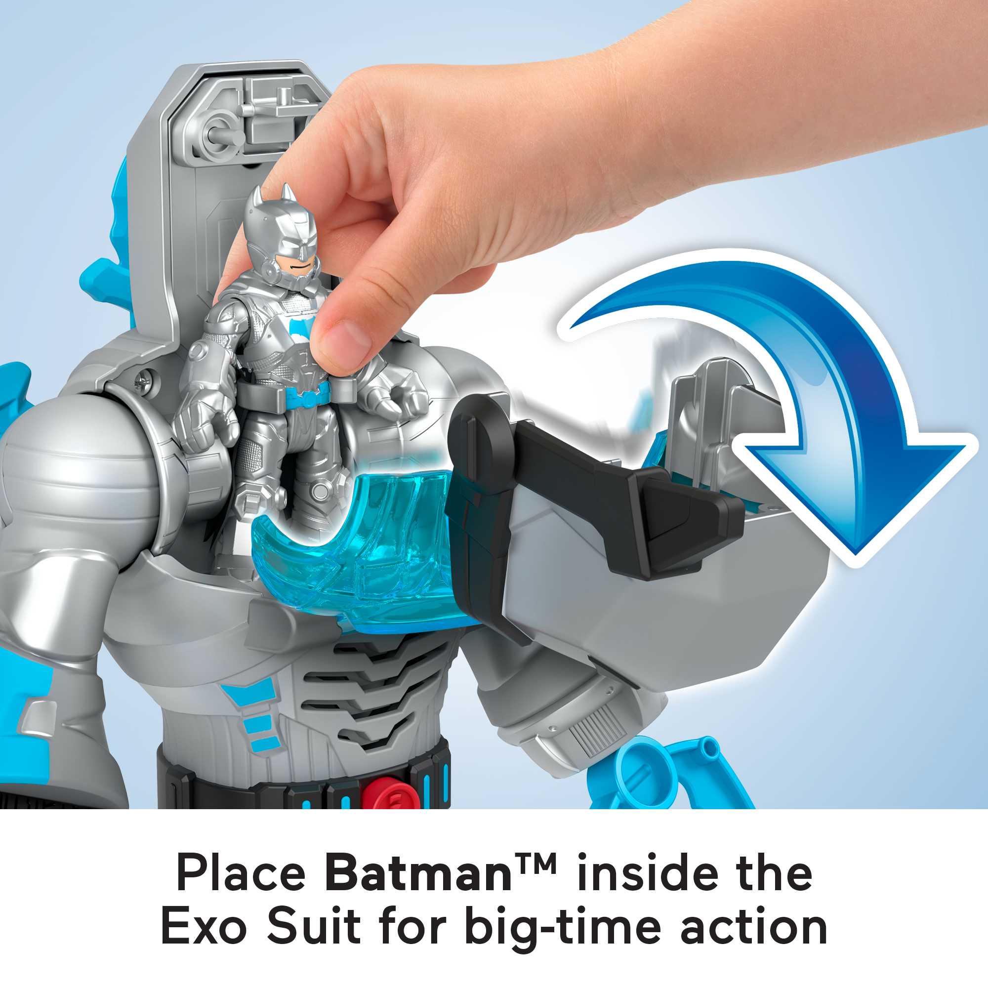Imaginext DC Super Friends Batman Insider & Exo Suit - Defender Grey - Image 4