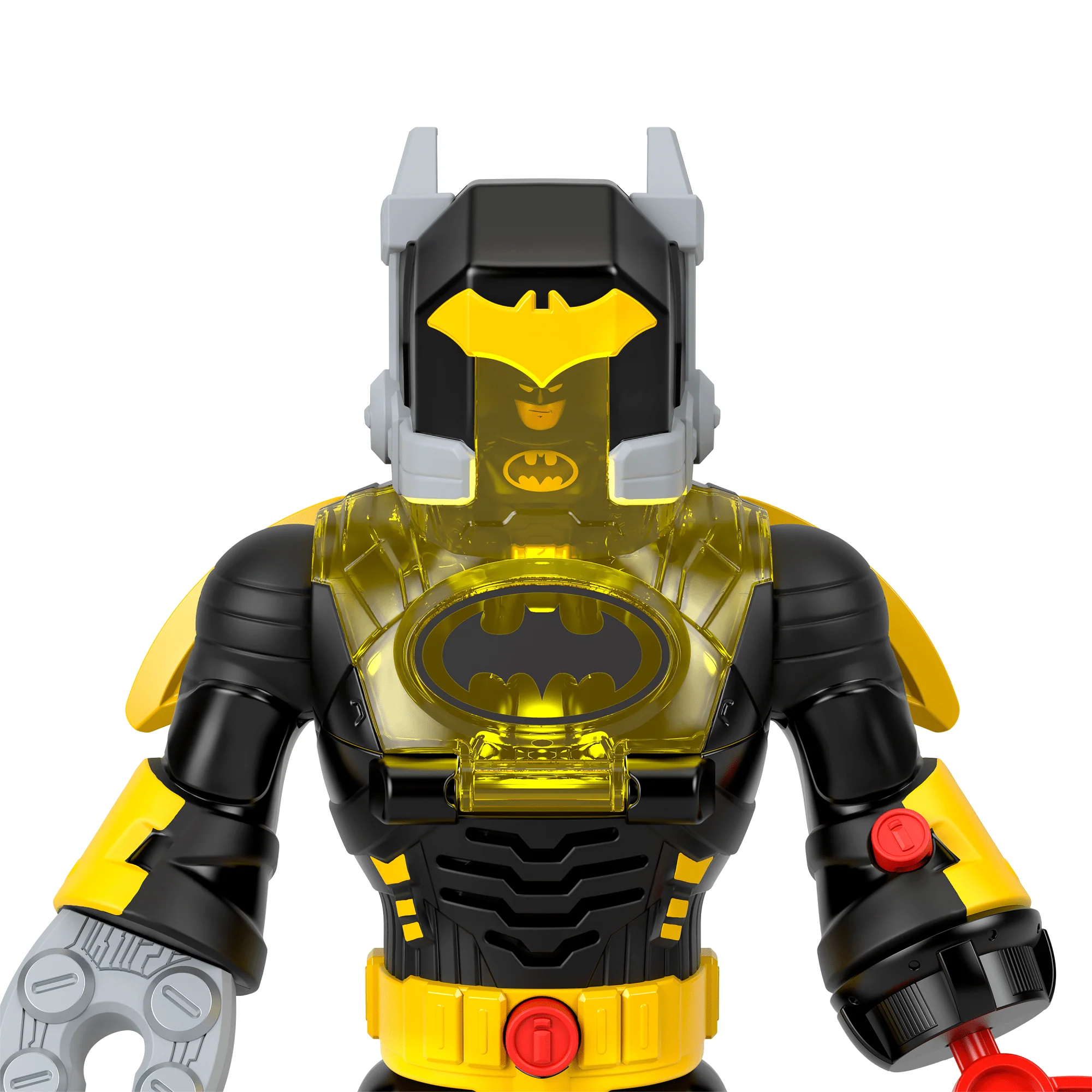 Imaginext DC Super Friends Batman Insider & Exo Suit - Ρομπότ Με Φώτα Και Ήχους, 6 Koμμάτια Παιχνιδιού - Image 4