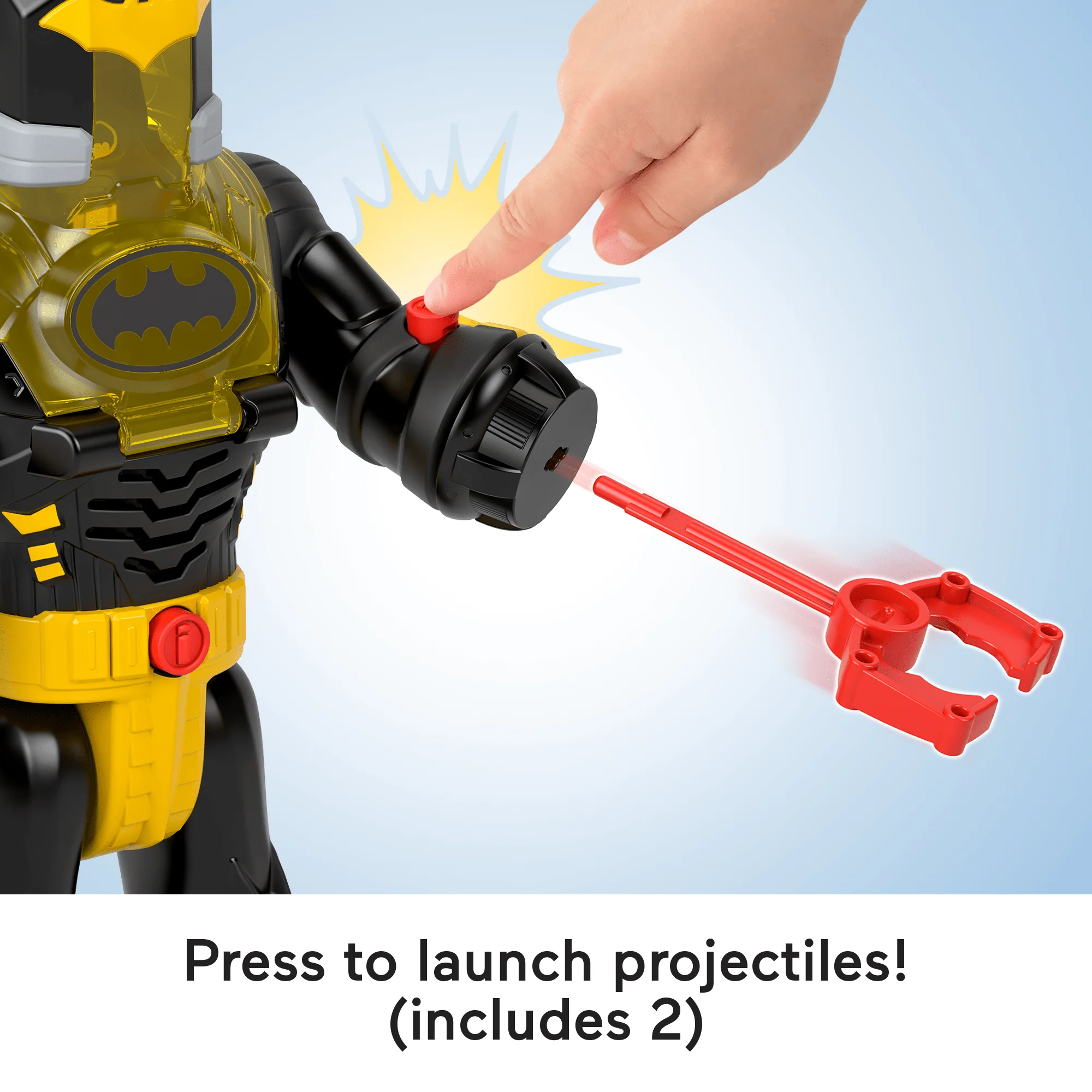 Imaginext DC Super Friends Batman Insider & Exo Suit Black Robot With Lights & Sounds, 6 Pieces - Image 4