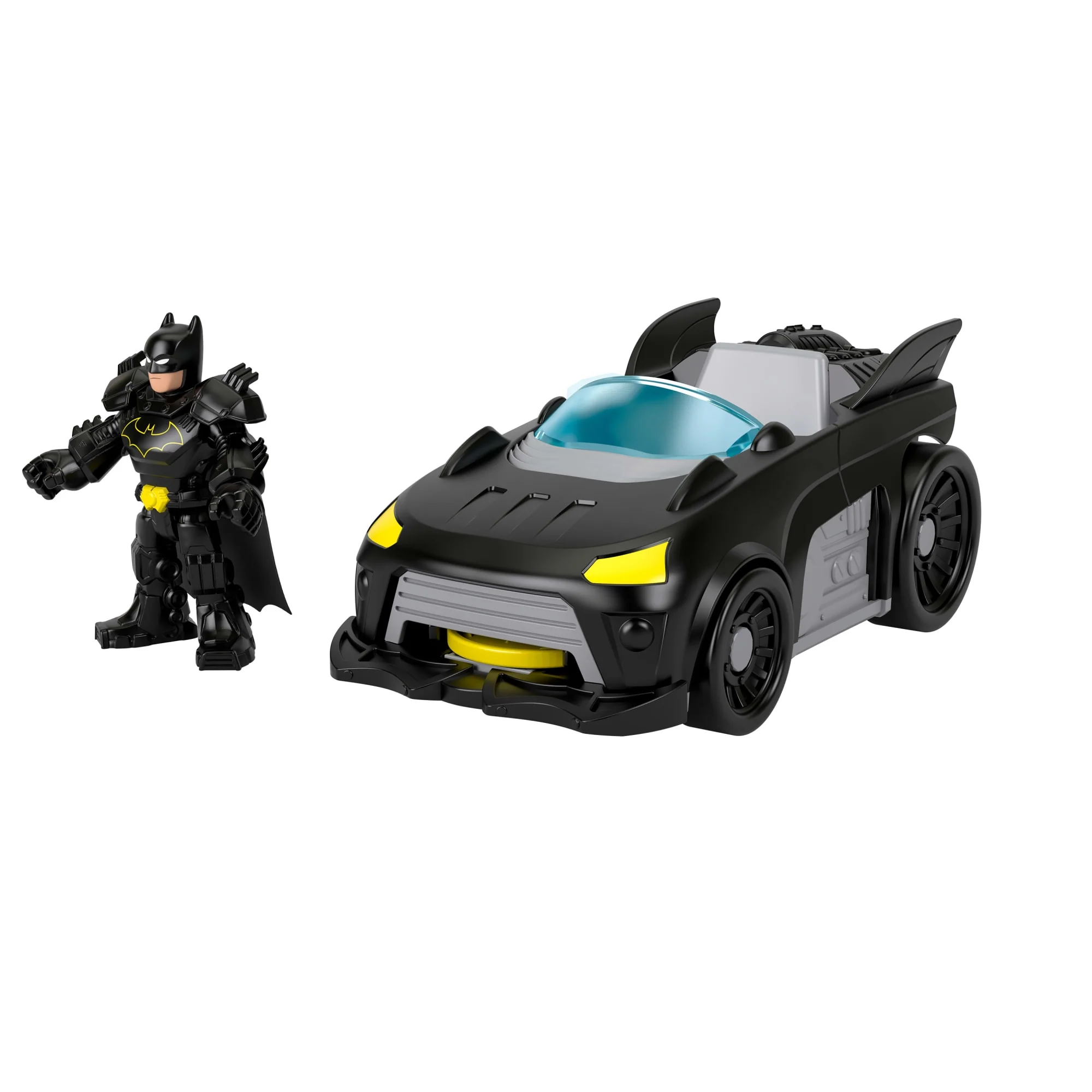 Fisher-Price Imaginext DC Super Friends Metal Force Batmobile Παιχνίδι Αυτοκίνητο & Φιγούρα Δράσης Batman Σετ - Image 2