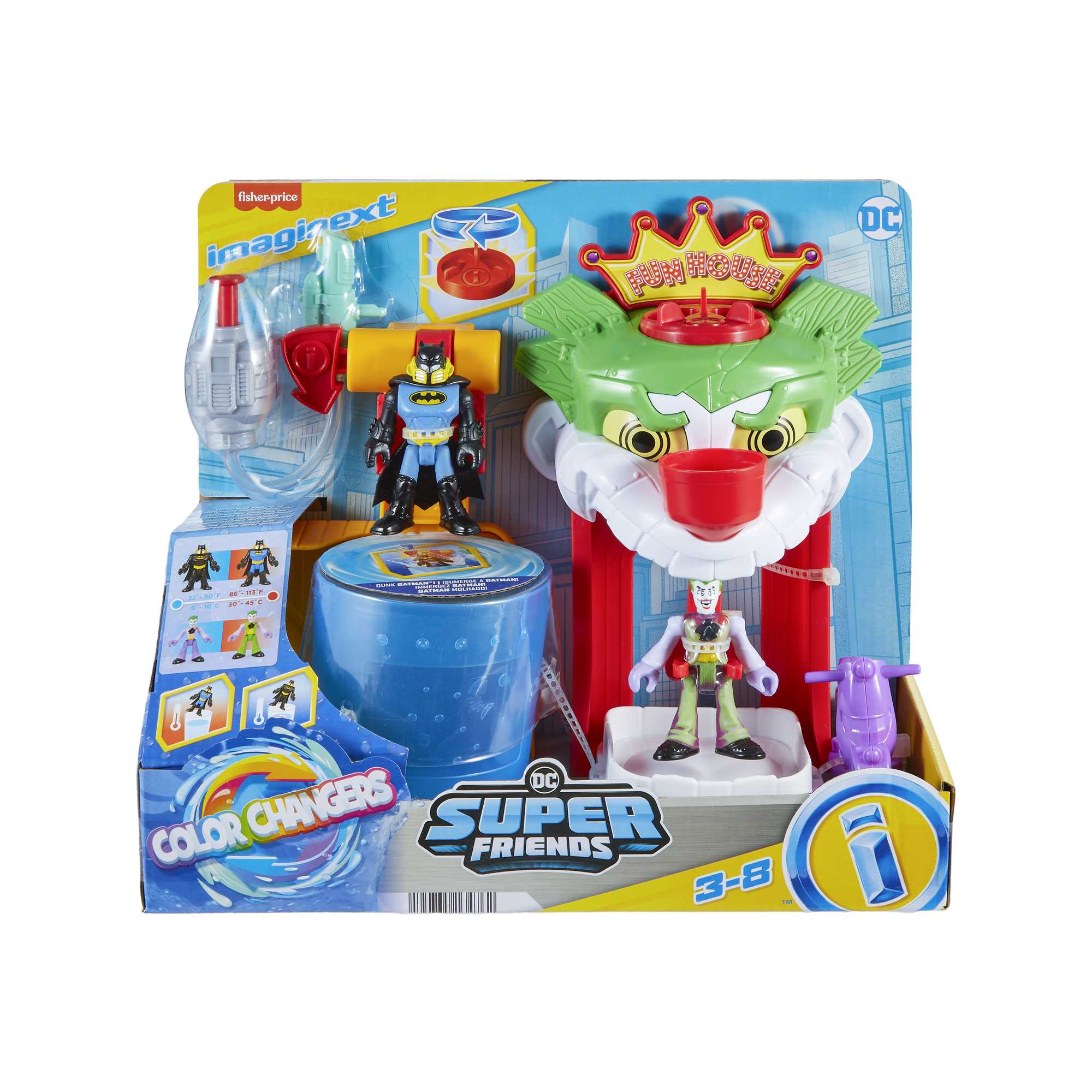 Imaginext DC Super Friends Color Changers The Joker Funhouse - Image 6