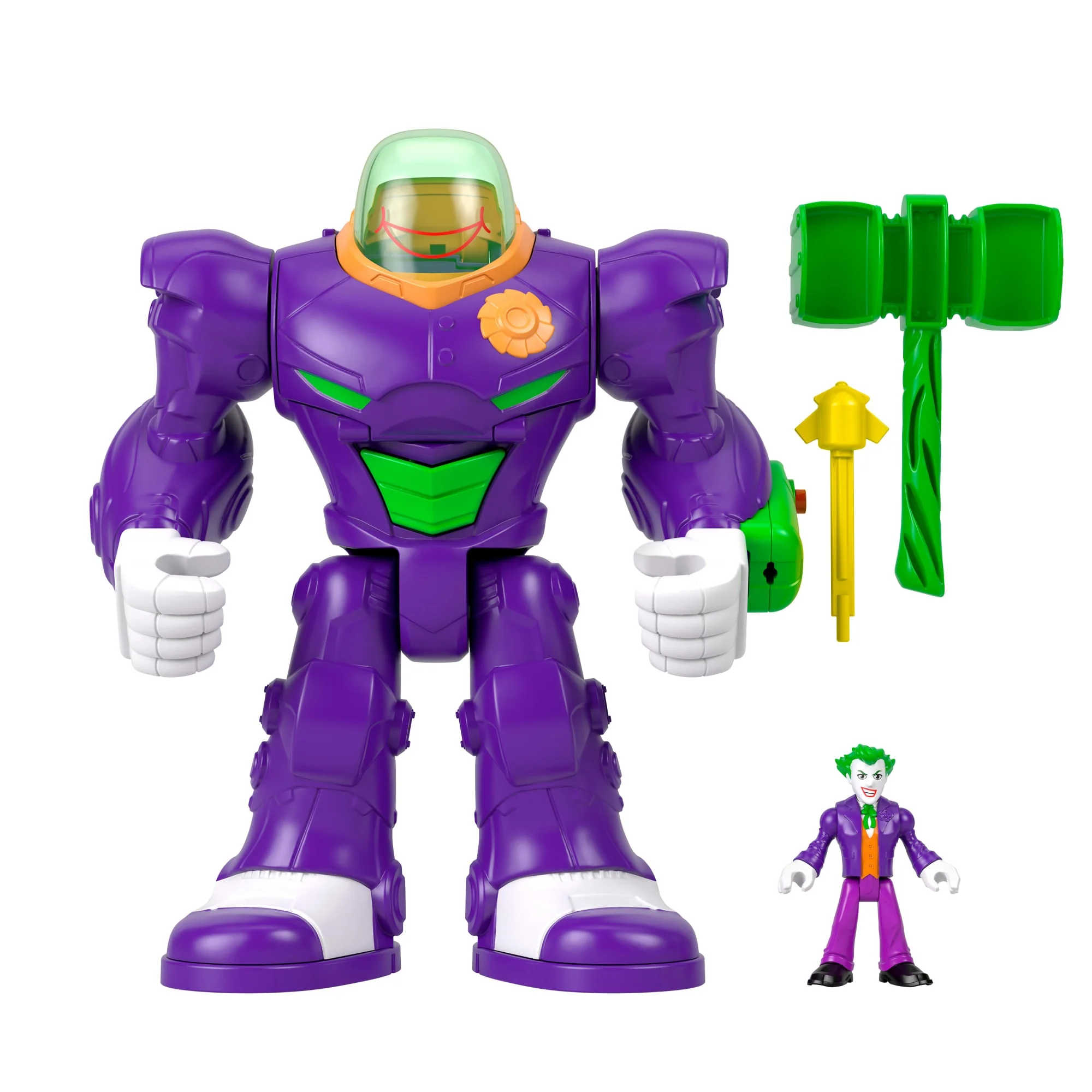 Fisher-Price Imaginext DC Super Friends The Joker Hammer Mech With Launcher, Action Figure & More - Image 5