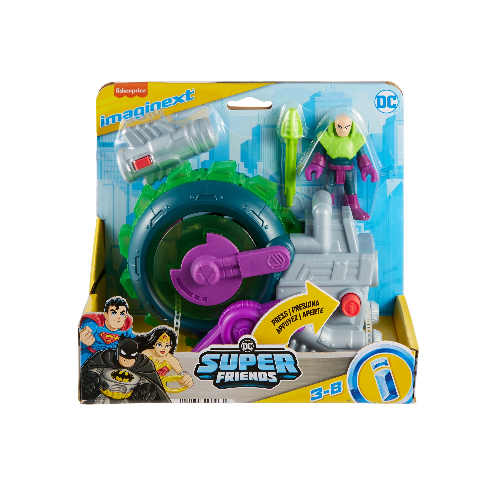 Imaginext Dc Super Friends Lex Luthor Spinning Saw Vehicle & Figure Set For Preschool Kids - Image 6