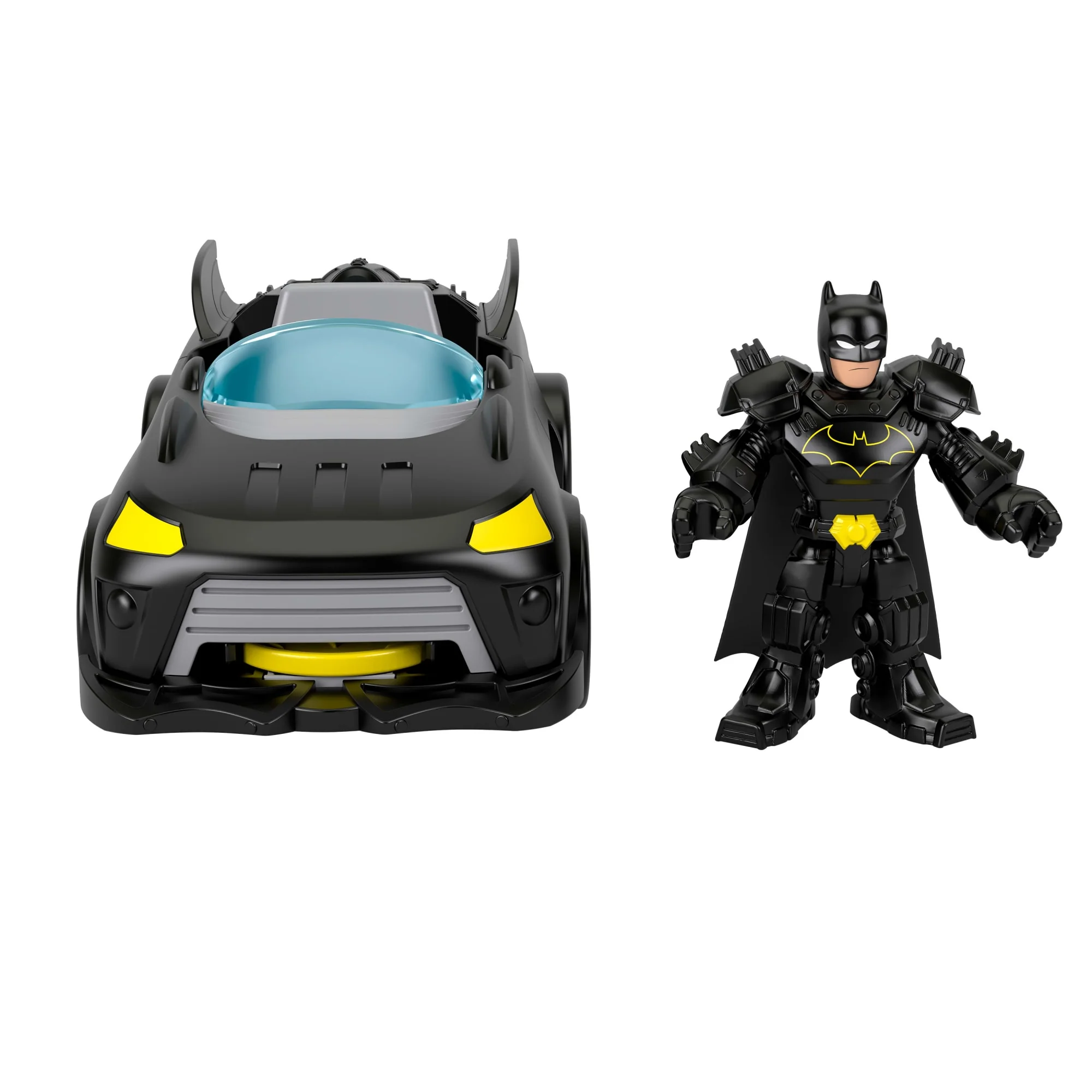 Fisher-Price Imaginext DC Super Friends Metal Force Batmobile, Macchinina Giocattolo E Action Figure Di Batman - Image 5