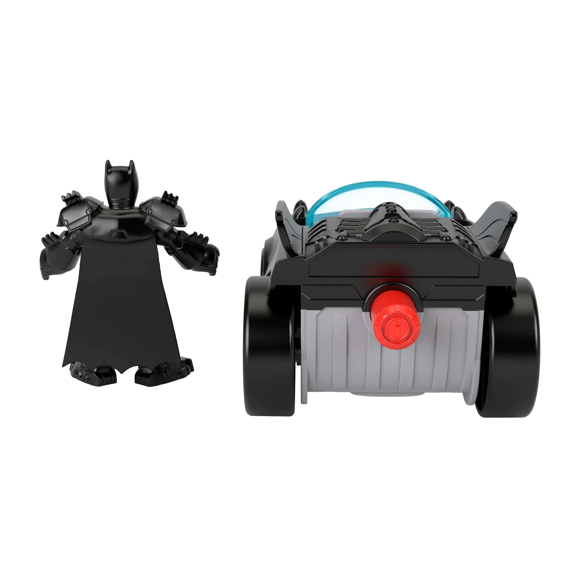 Fisher-Price Imaginext DC Super Friends Metal Force Batmobile, Macchinina Giocattolo E Action Figure Di Batman - Image 6