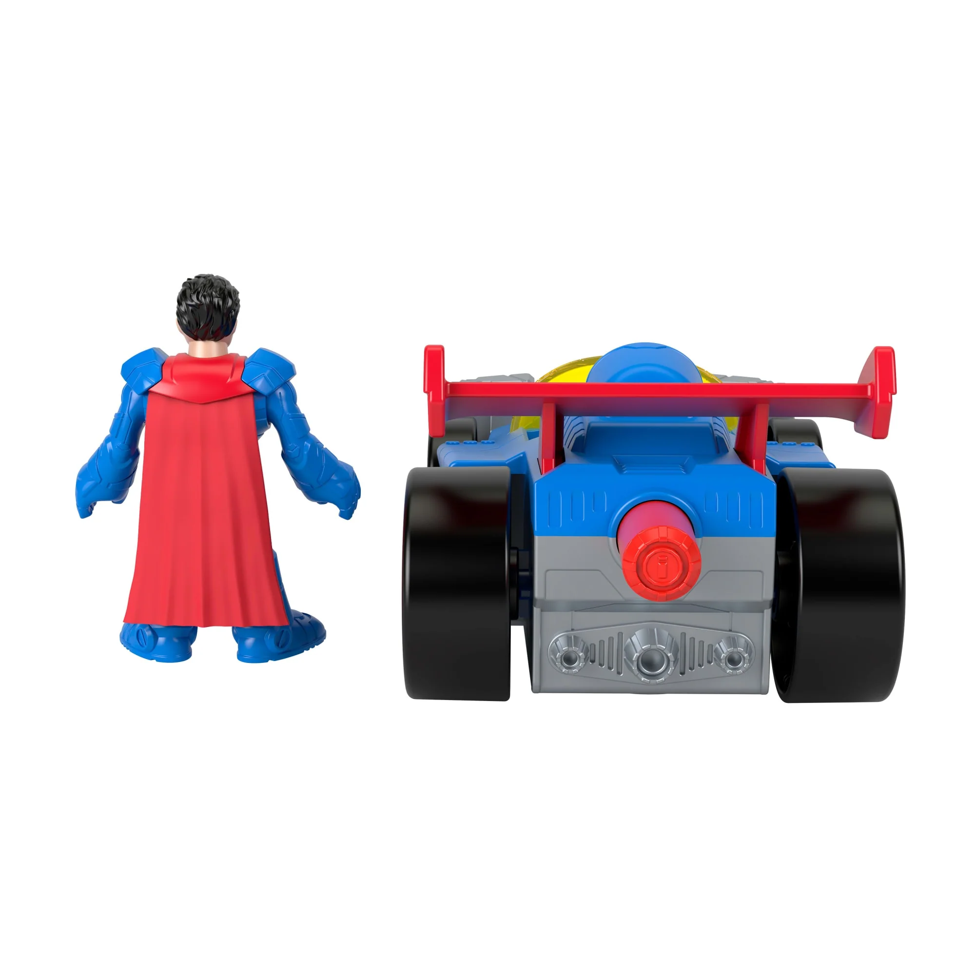Fisher-Price Imaginext DC Super Friends Metal Force Supermobile, Macchinina Giocattolo E Action Figure Di Superman - Image 4